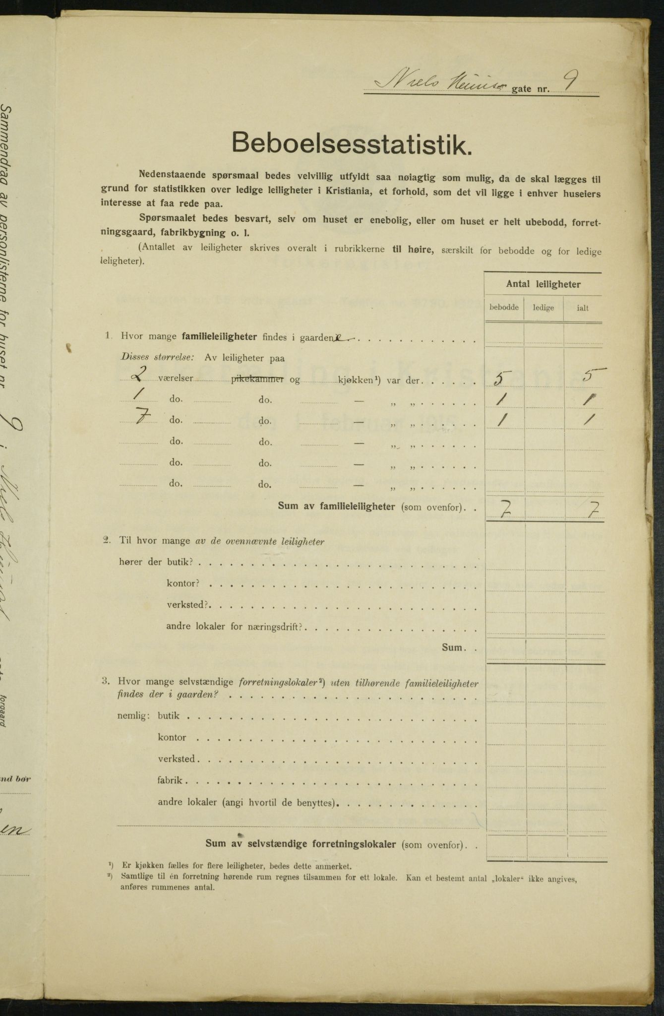 OBA, Municipal Census 1915 for Kristiania, 1915, p. 70378