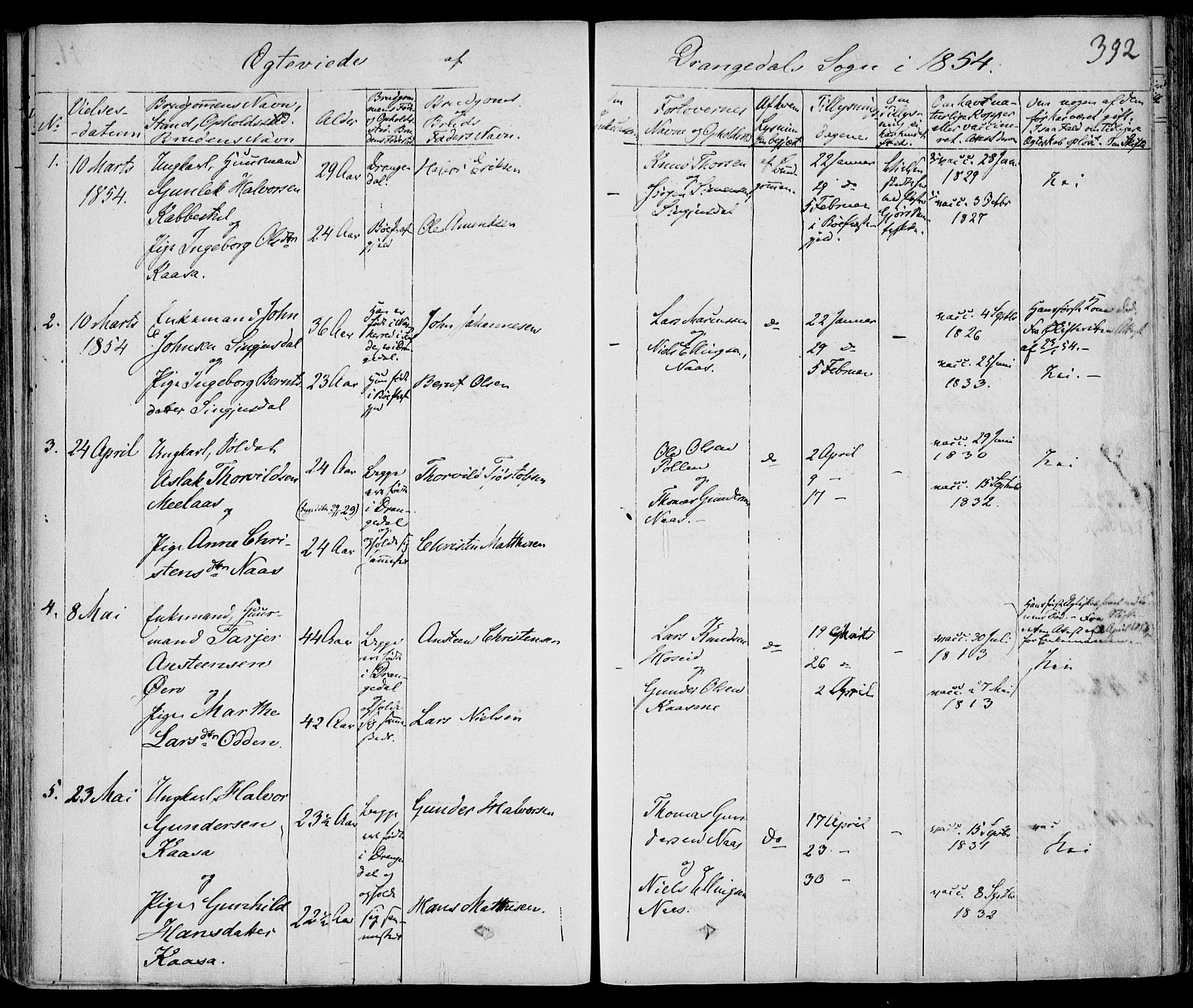 Drangedal kirkebøker, SAKO/A-258/F/Fa/L0007a: Parish register (official) no. 7a, 1837-1856, p. 392
