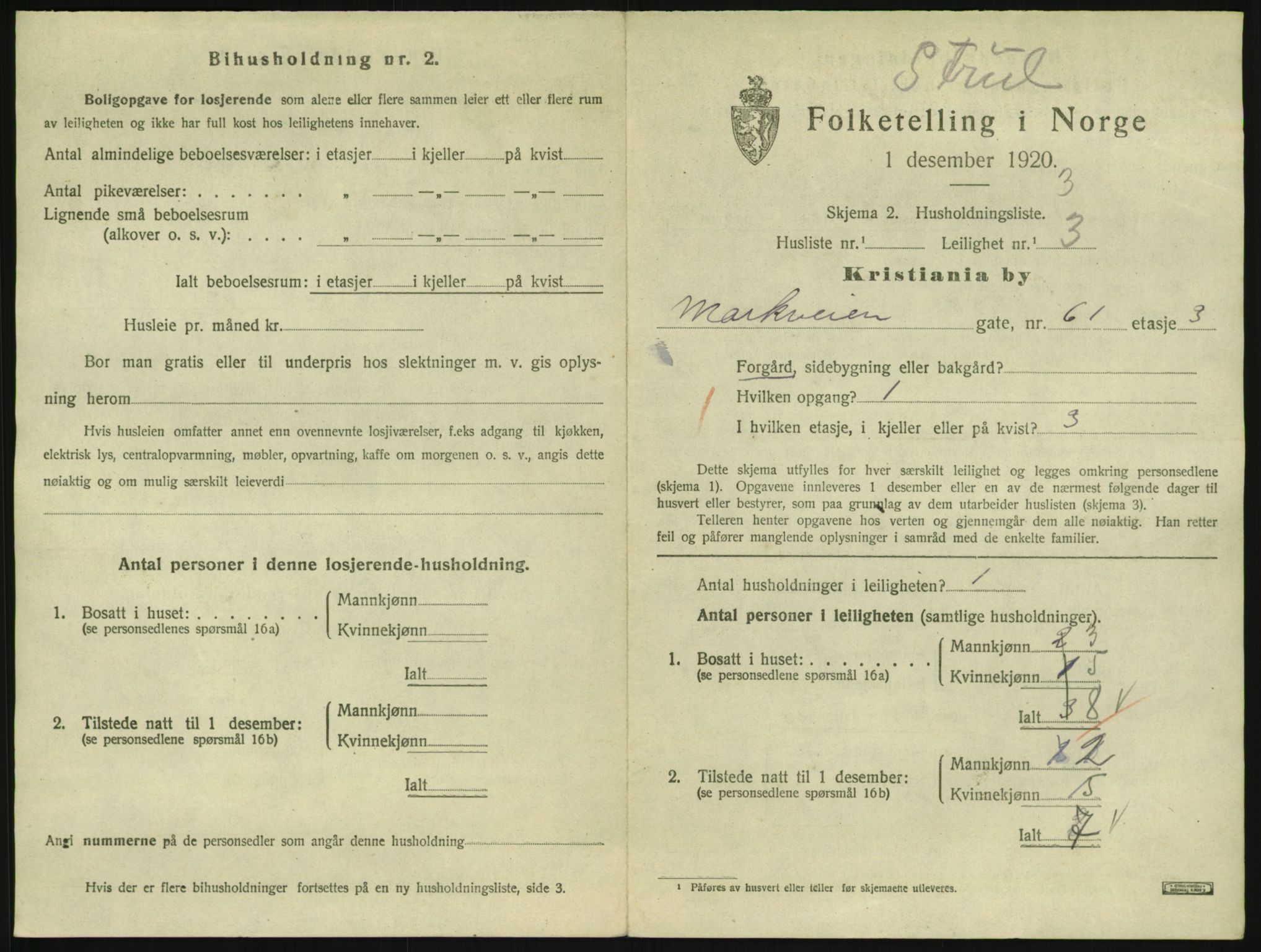 SAO, 1920 census for Kristiania, 1920, p. 65724