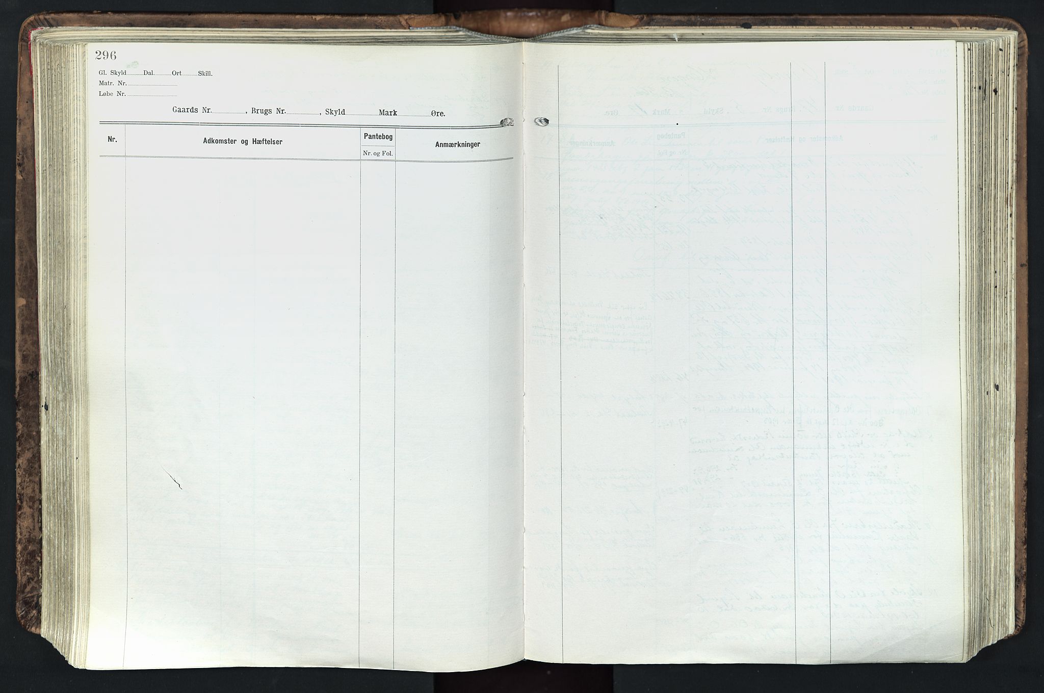 Solør tingrett, AV/SAH-TING-008/H/Ha/Hak/L0003: Mortgage register no. III, 1900-1935, p. 296