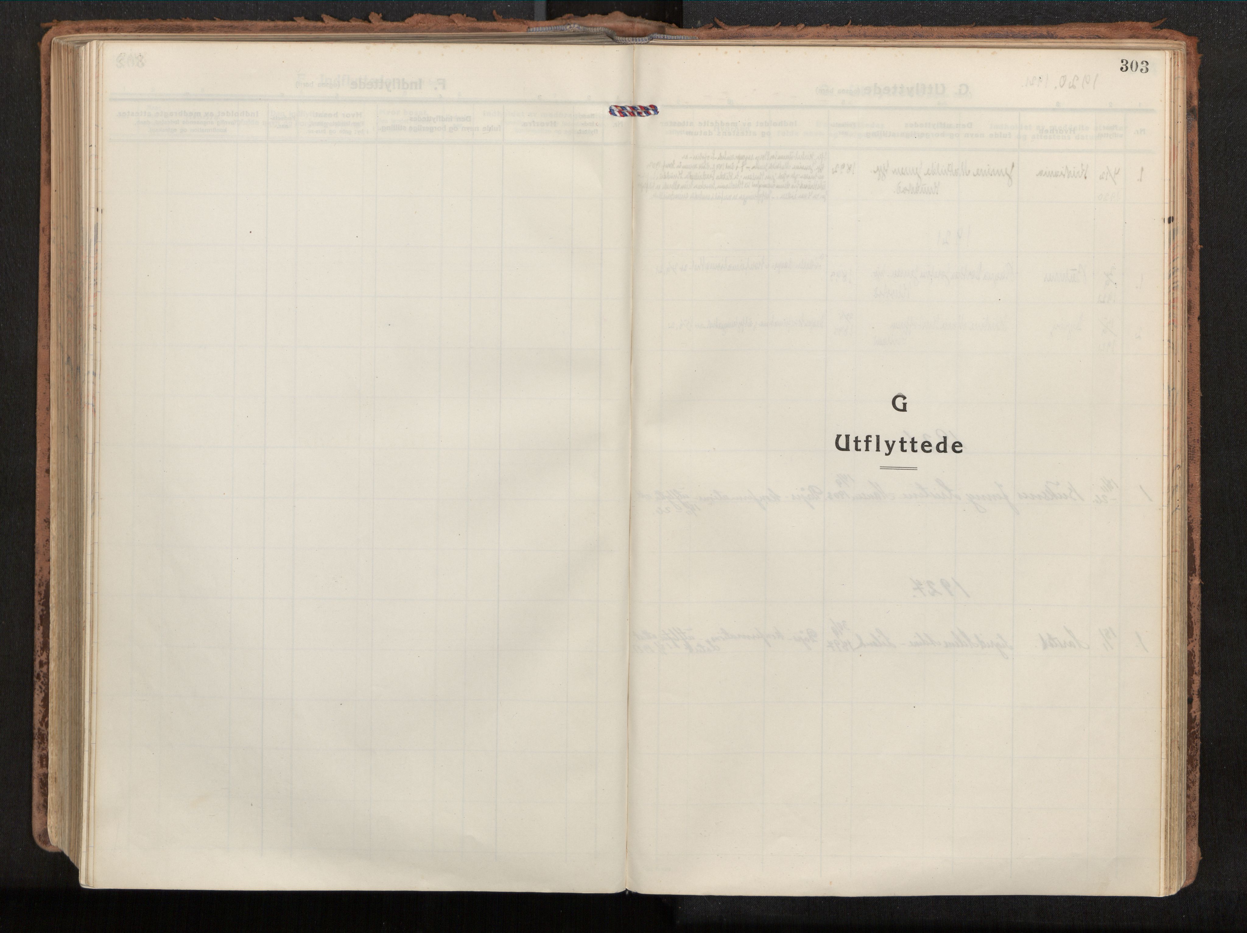 Ministerialprotokoller, klokkerbøker og fødselsregistre - Nordland, AV/SAT-A-1459/880/L1136: Parish register (official) no. 880A10, 1919-1927, p. 303