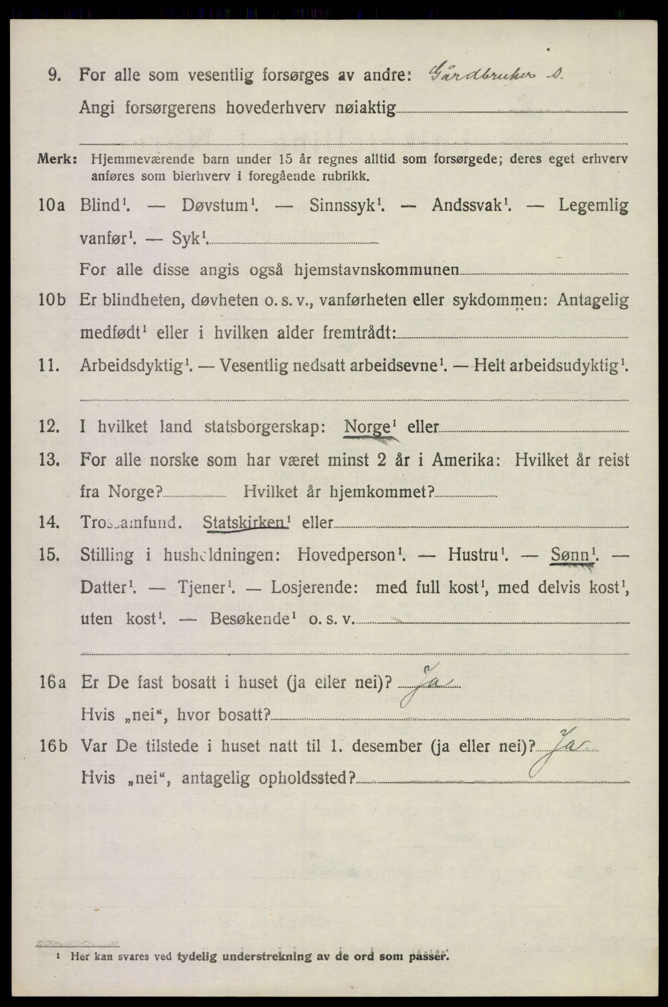 SAKO, 1920 census for Våle, 1920, p. 1957