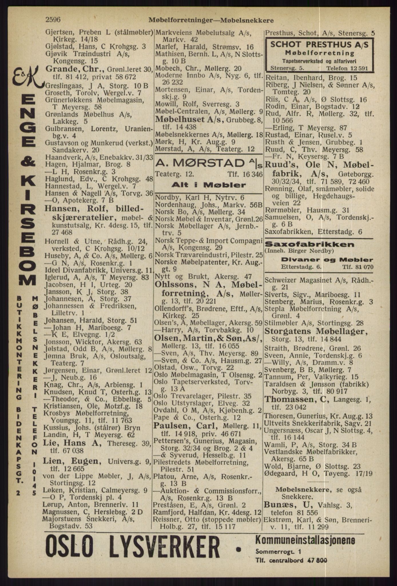 Kristiania/Oslo adressebok, PUBL/-, 1936, p. 2596