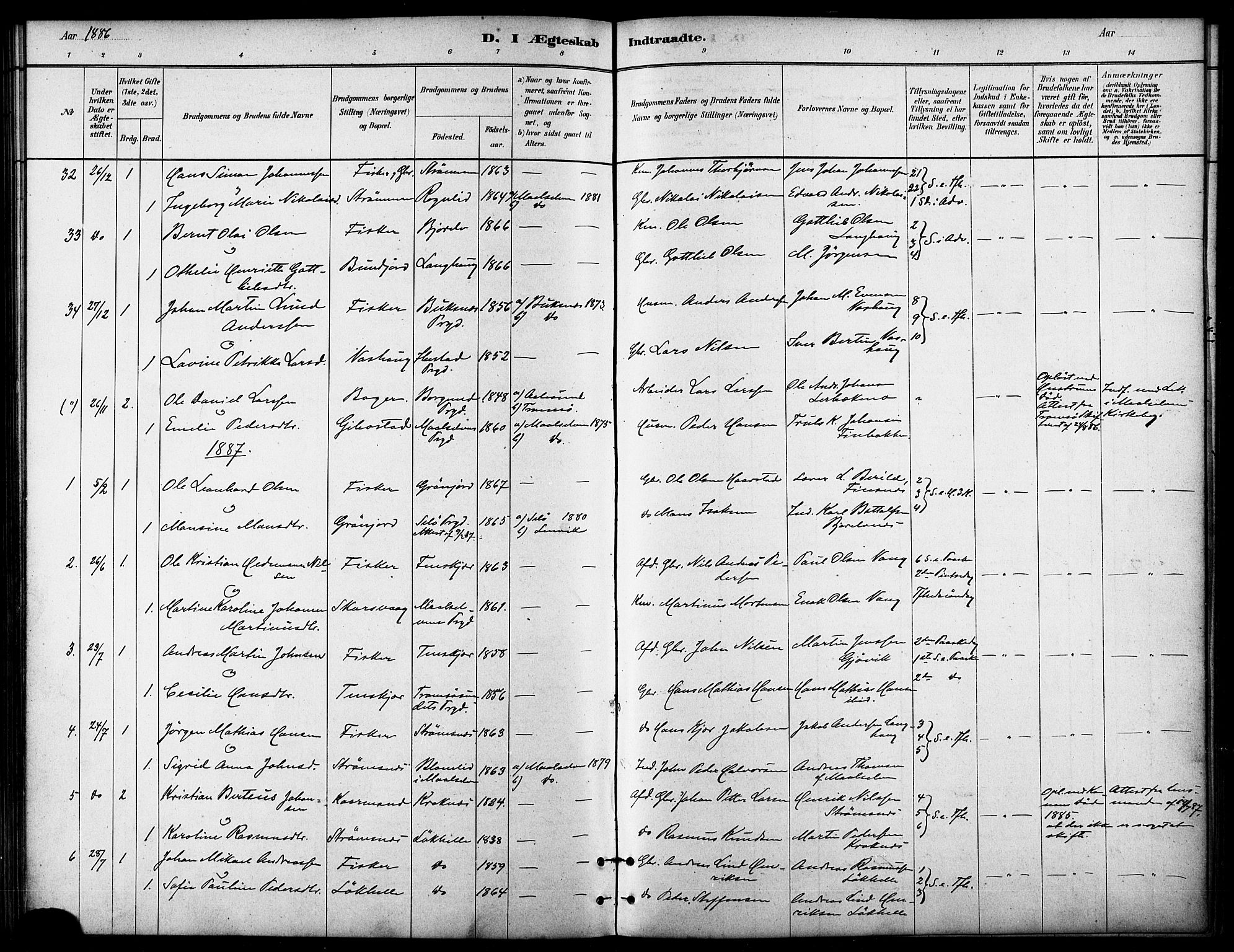 Lenvik sokneprestembete, AV/SATØ-S-1310/H/Ha/Haa/L0011kirke: Parish register (official) no. 11, 1880-1889