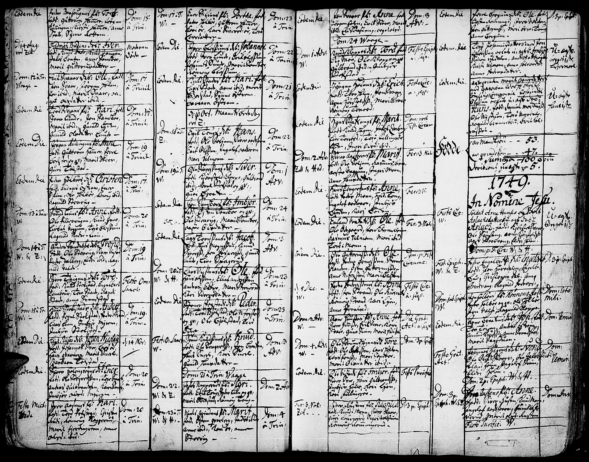 Vågå prestekontor, SAH/PREST-076/H/Ha/Haa/L0001: Parish register (official) no. 1, 1739-1810, p. 19