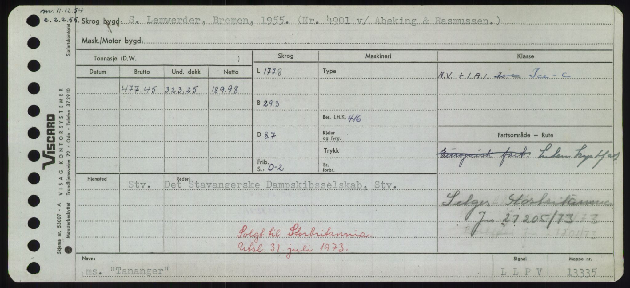 Sjøfartsdirektoratet med forløpere, Skipsmålingen, AV/RA-S-1627/H/Hd/L0038: Fartøy, T-Th, p. 157