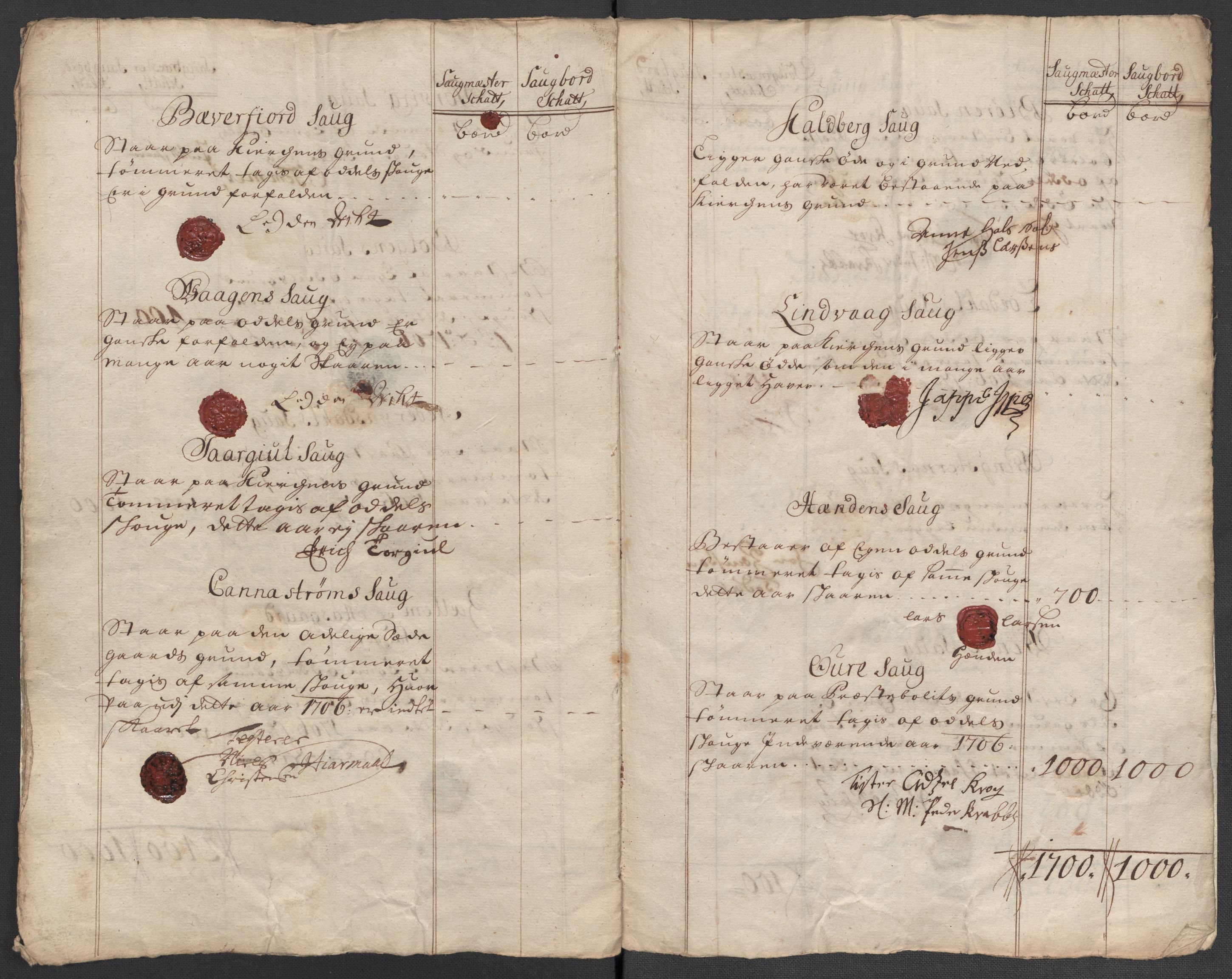 Rentekammeret inntil 1814, Reviderte regnskaper, Fogderegnskap, AV/RA-EA-4092/R56/L3742: Fogderegnskap Nordmøre, 1706-1707, p. 86