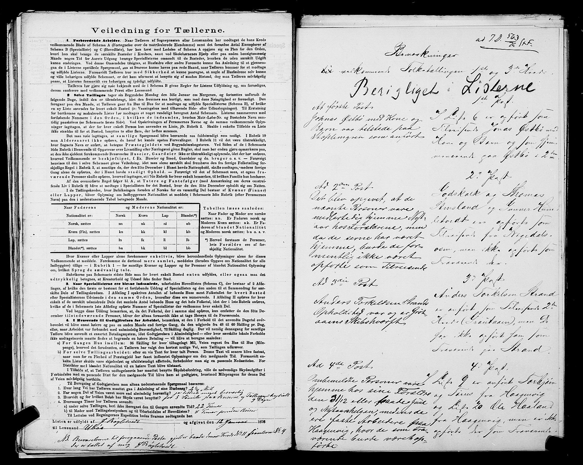 SAST, 1875 census for 1157P Vikedal, 1875, p. 31