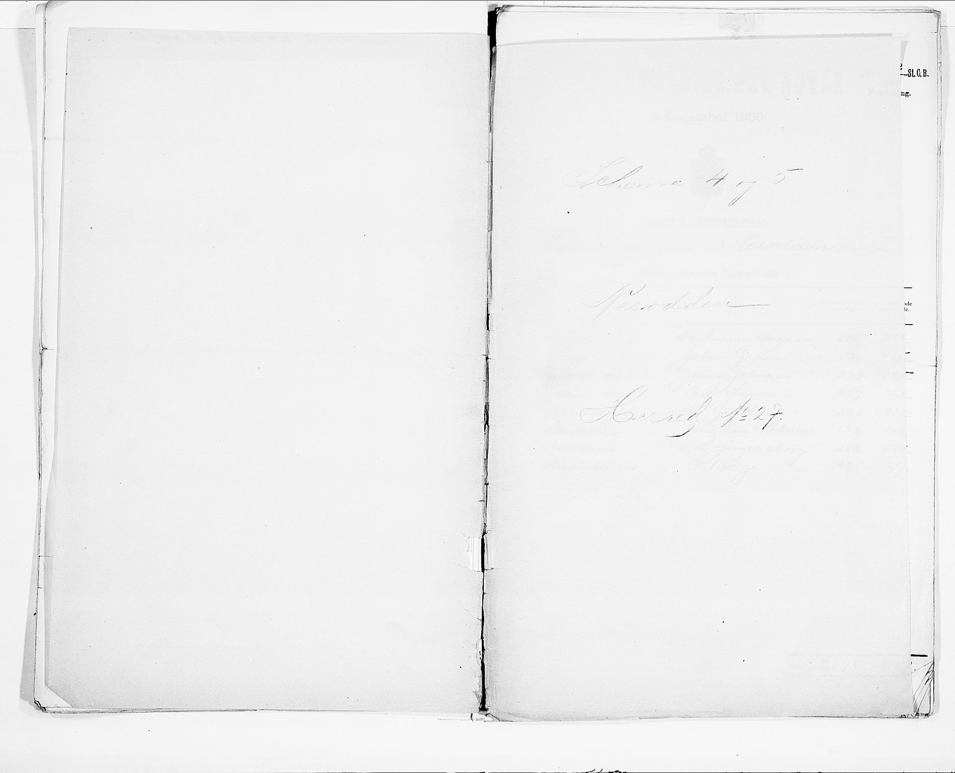 SAO, 1900 census for Nesodden, 1900, p. 1