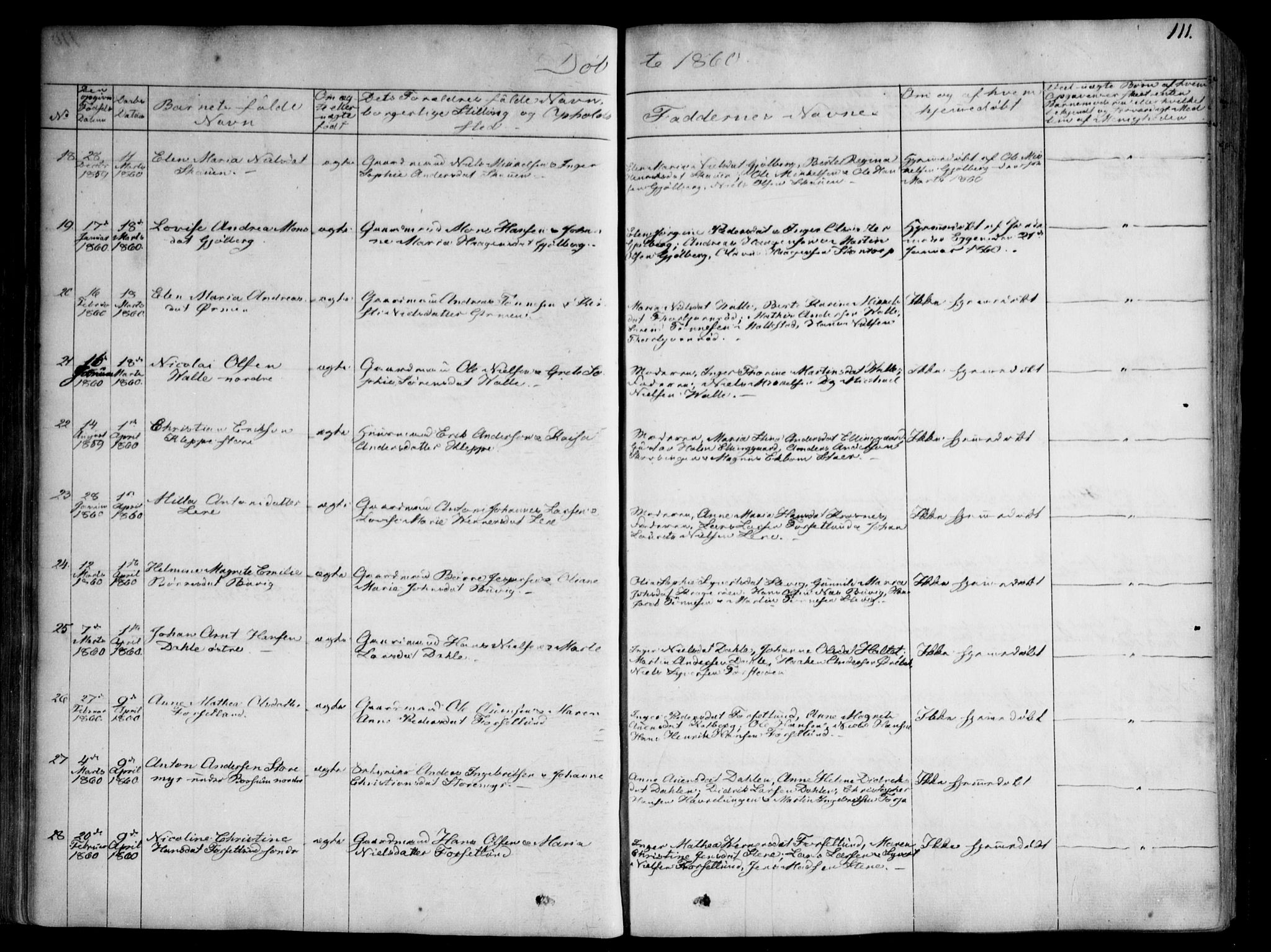 Onsøy prestekontor Kirkebøker, AV/SAO-A-10914/F/Fa/L0003: Parish register (official) no. I 3, 1841-1860, p. 111