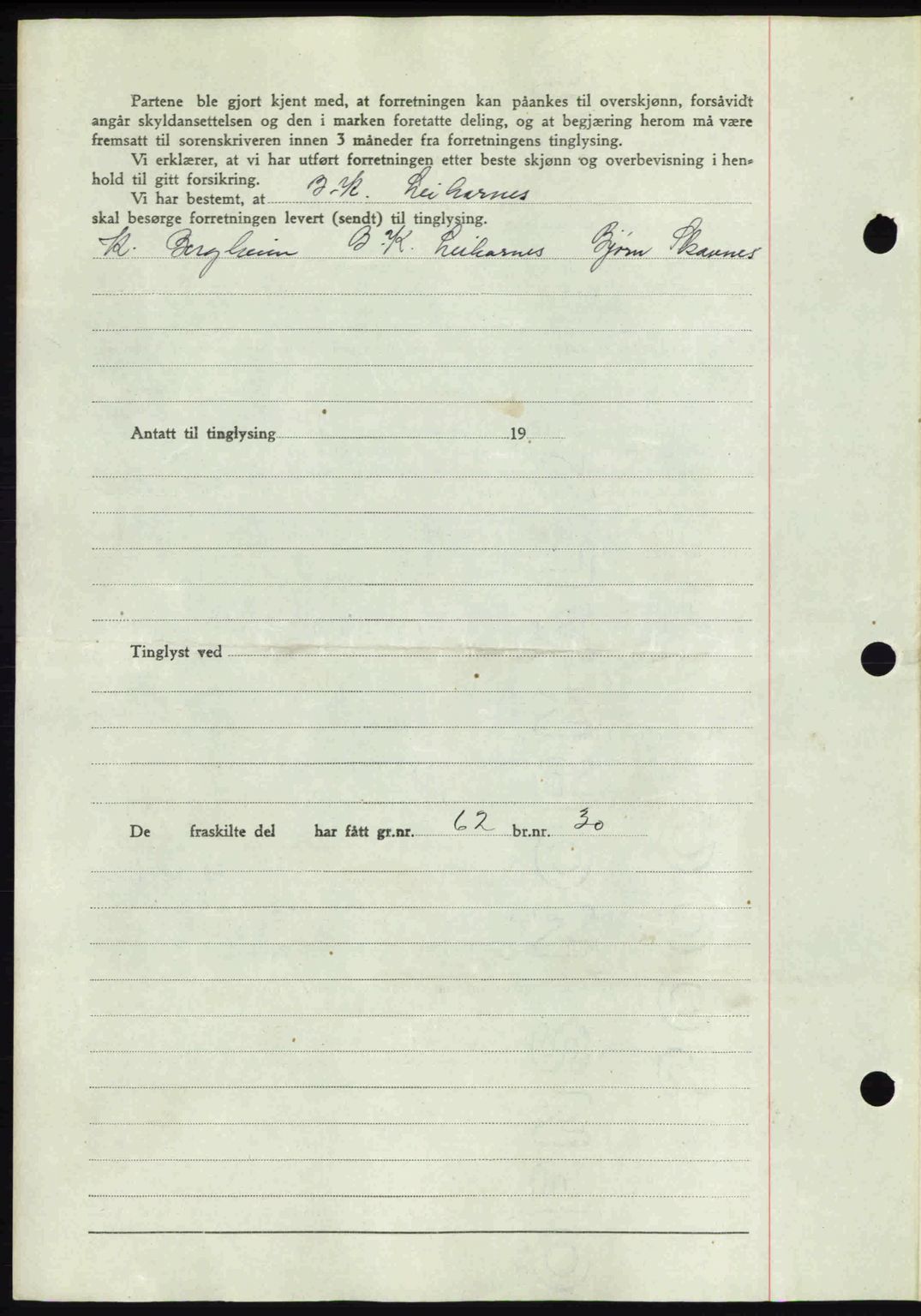 Romsdal sorenskriveri, AV/SAT-A-4149/1/2/2C: Mortgage book no. A14, 1943-1943, Diary no: : 1622/1943