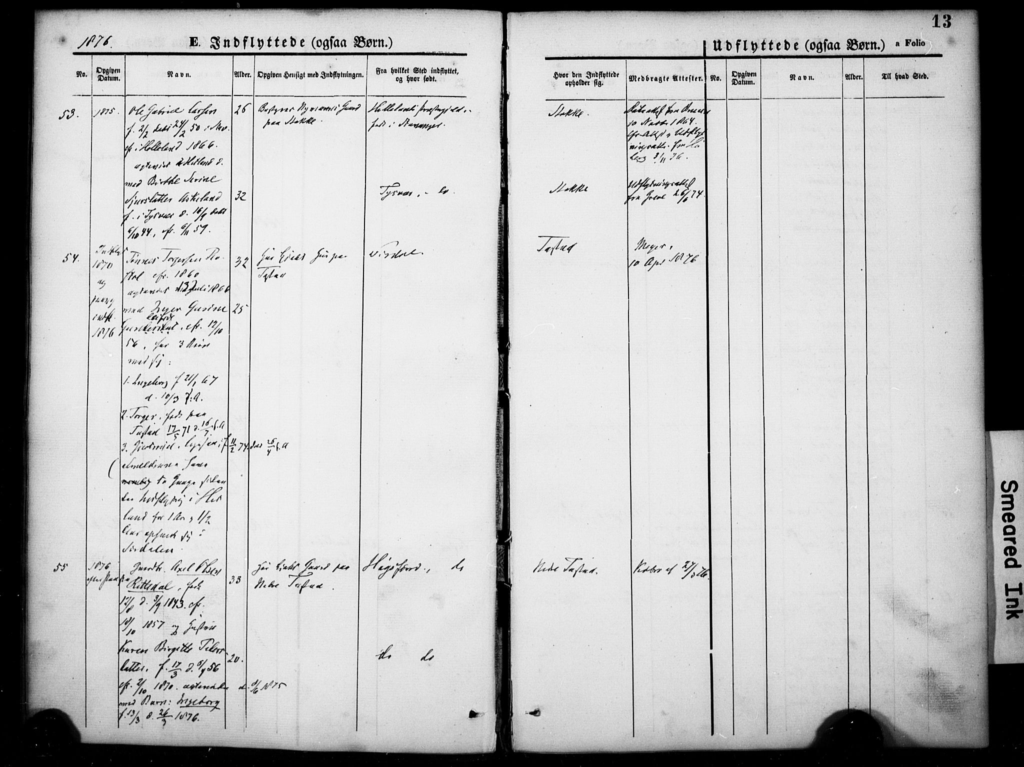 Hetland sokneprestkontor, AV/SAST-A-101826/30/30BA/L0007: Parish register (official) no. A 7, 1870-1924, p. 13