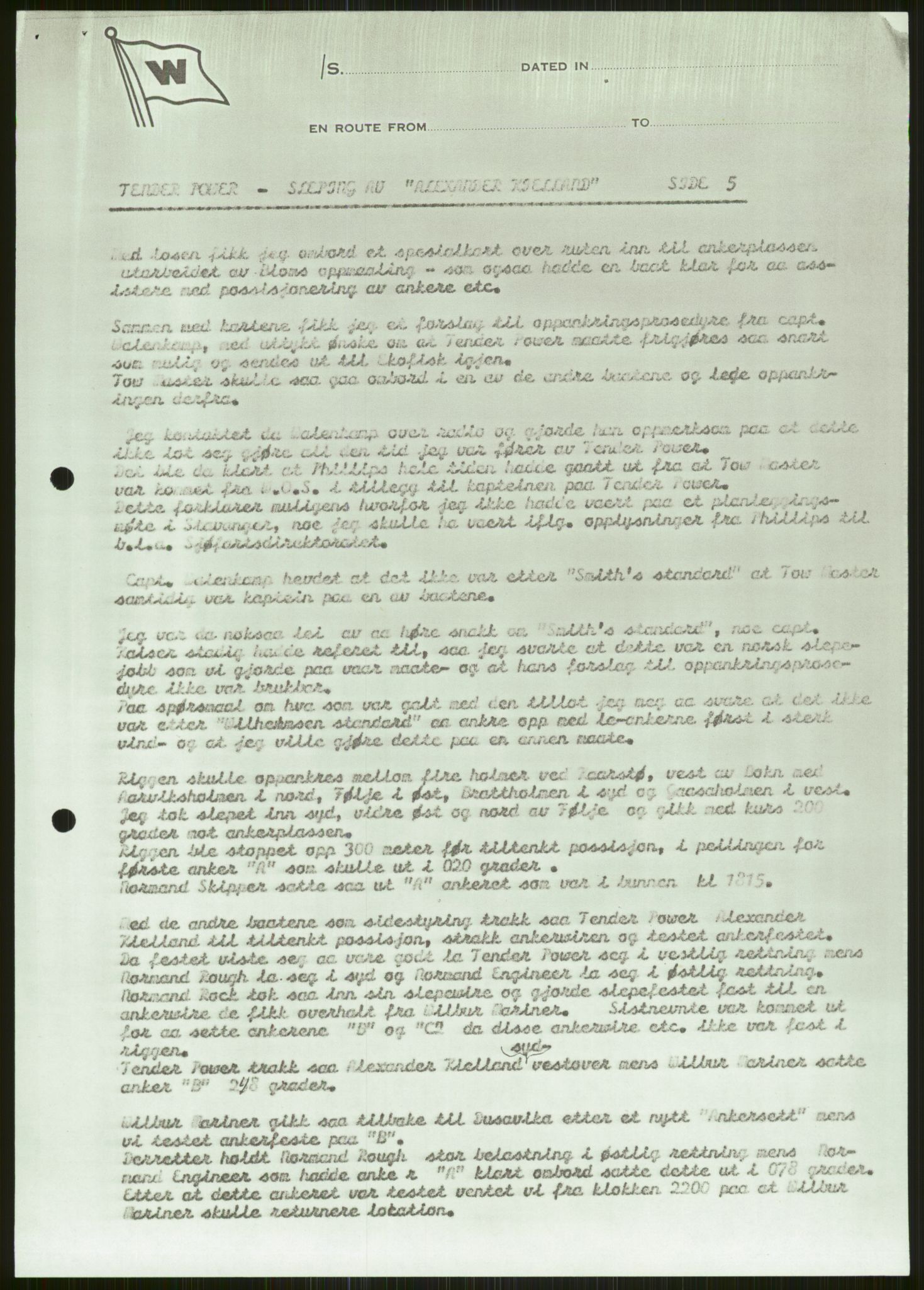 Justisdepartementet, Granskningskommisjonen ved Alexander Kielland-ulykken 27.3.1980, AV/RA-S-1165/D/L0006: A Alexander L. Kielland (Doku.liste + A3-A6, A11-A13, A18-A20-A21, A23, A31 av 31)/Dykkerjournaler, 1980-1981, p. 96