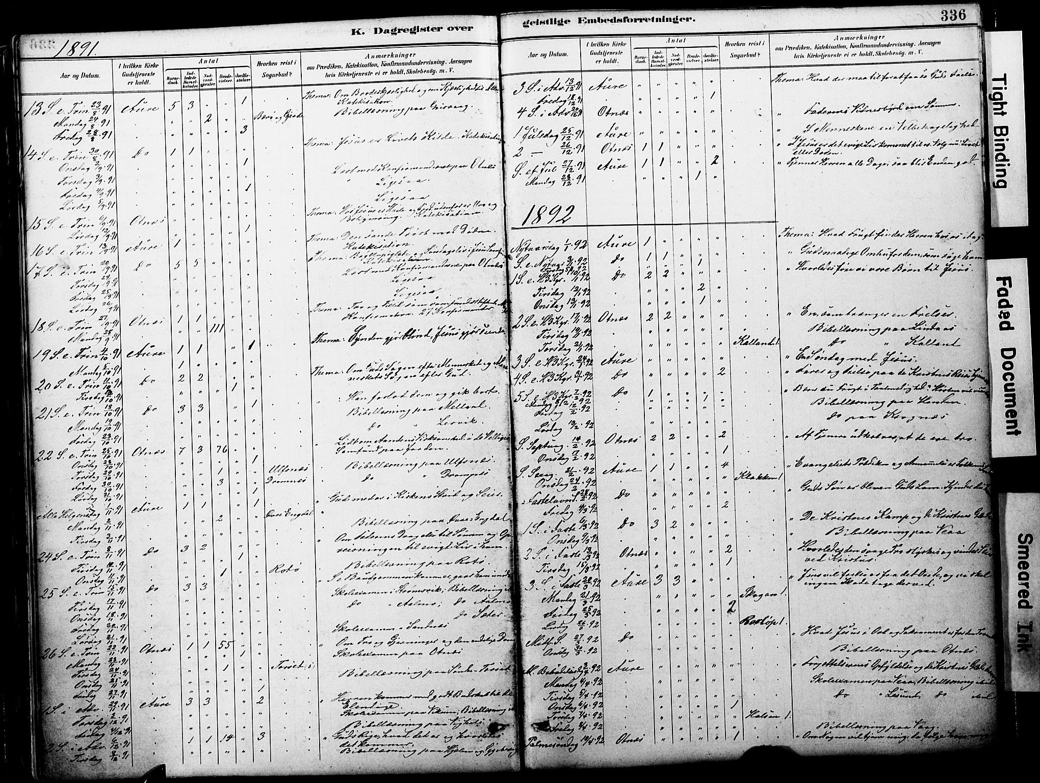 Ministerialprotokoller, klokkerbøker og fødselsregistre - Møre og Romsdal, AV/SAT-A-1454/578/L0907: Parish register (official) no. 578A06, 1887-1904, p. 336