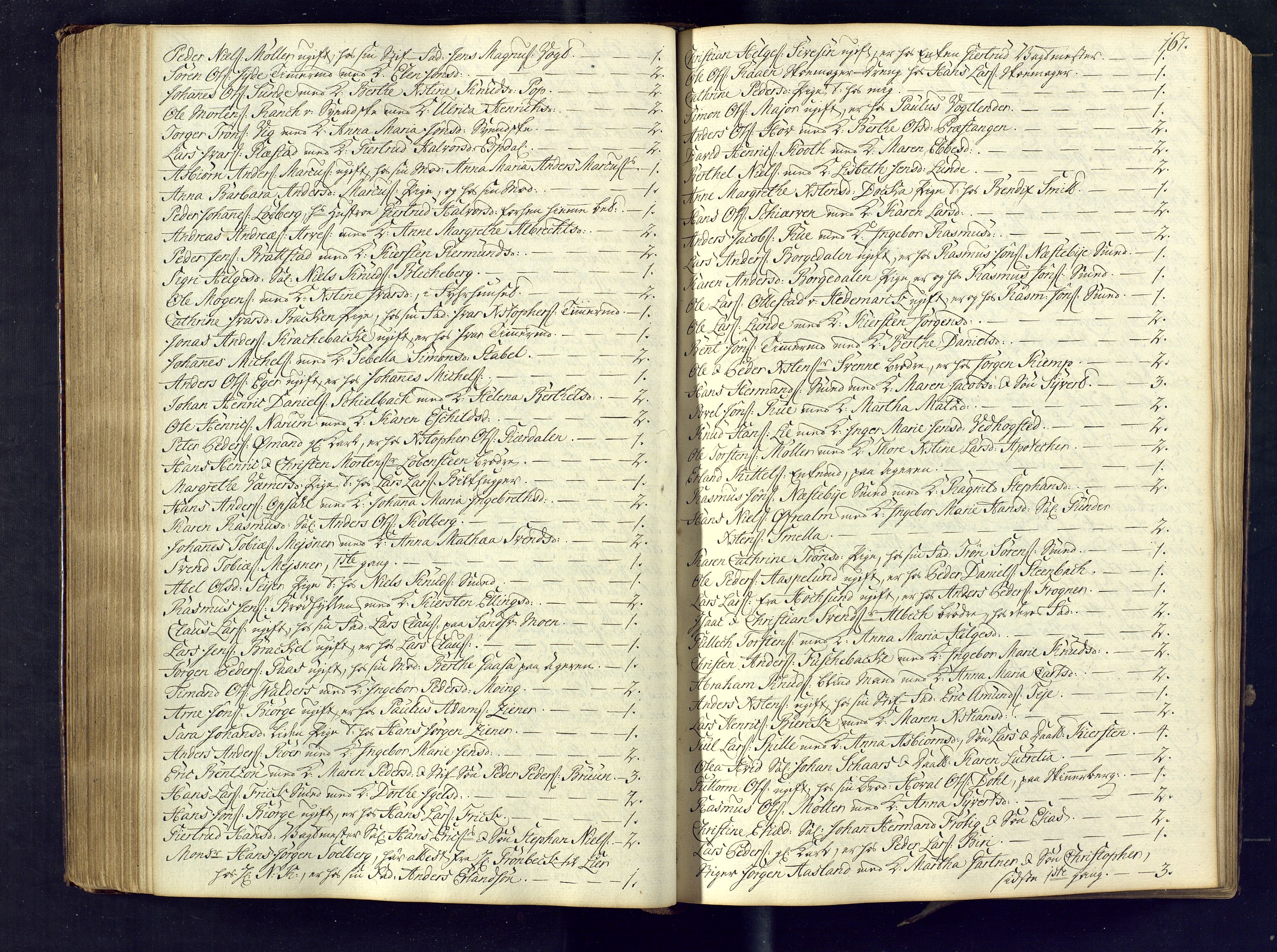 Kongsberg kirkebøker, AV/SAKO-A-22/M/Ma/L0005: Communicants register no. 5, 1755-1761, p. 167