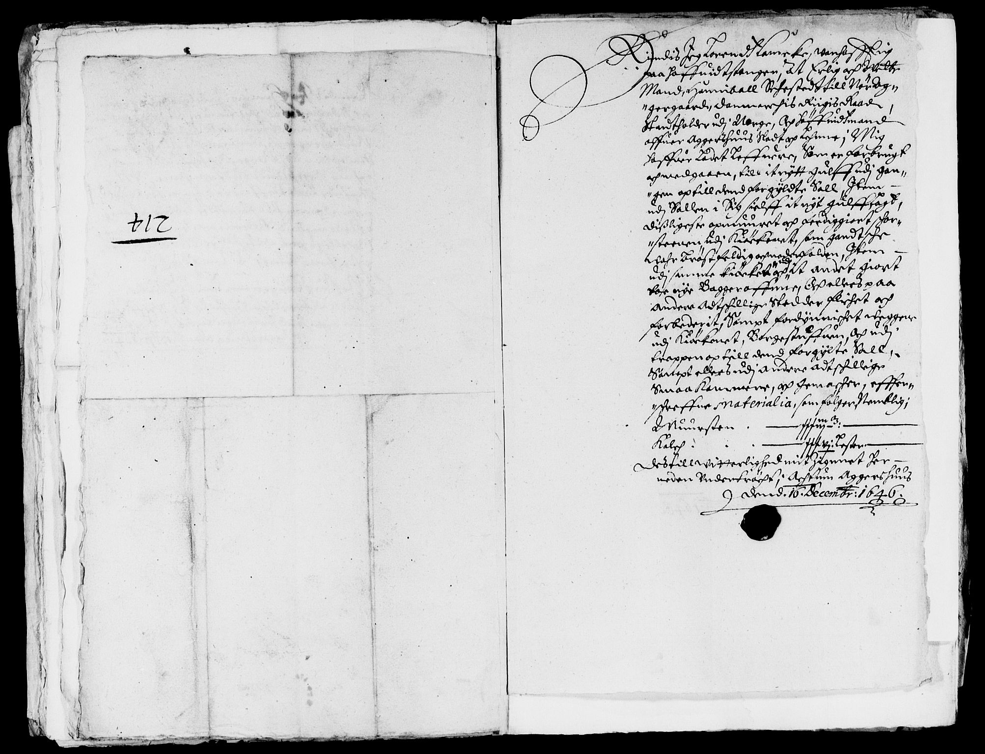 Rentekammeret inntil 1814, Reviderte regnskaper, Lensregnskaper, AV/RA-EA-5023/R/Rb/Rba/L0185: Akershus len, 1645-1646