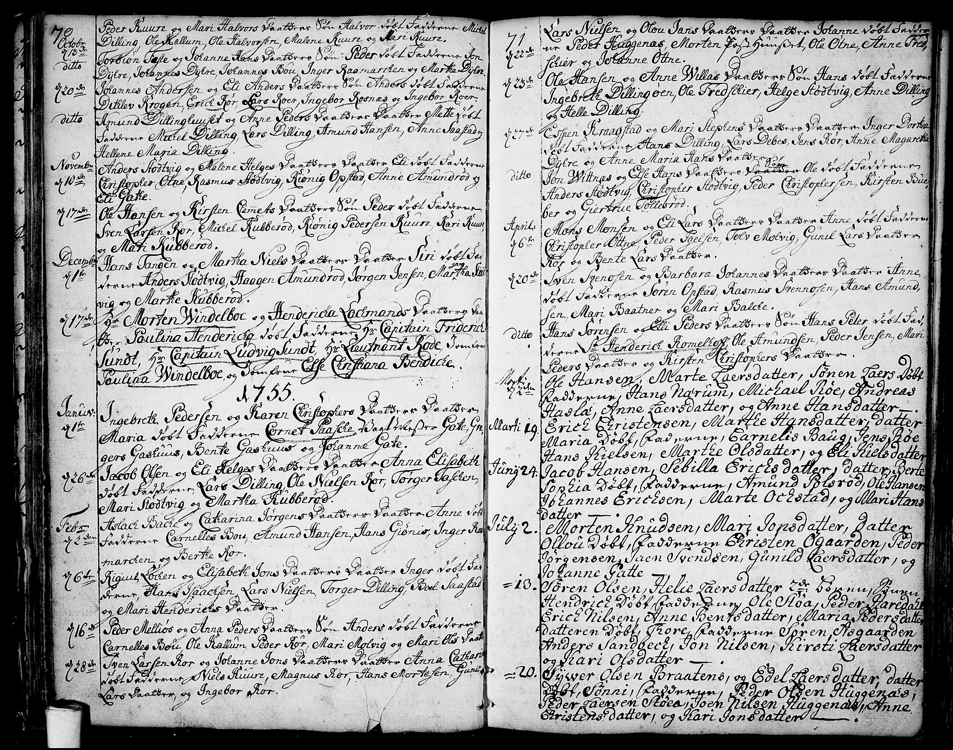 Rygge prestekontor Kirkebøker, SAO/A-10084b/F/Fa/L0001: Parish register (official) no. 1, 1725-1771, p. 70-71
