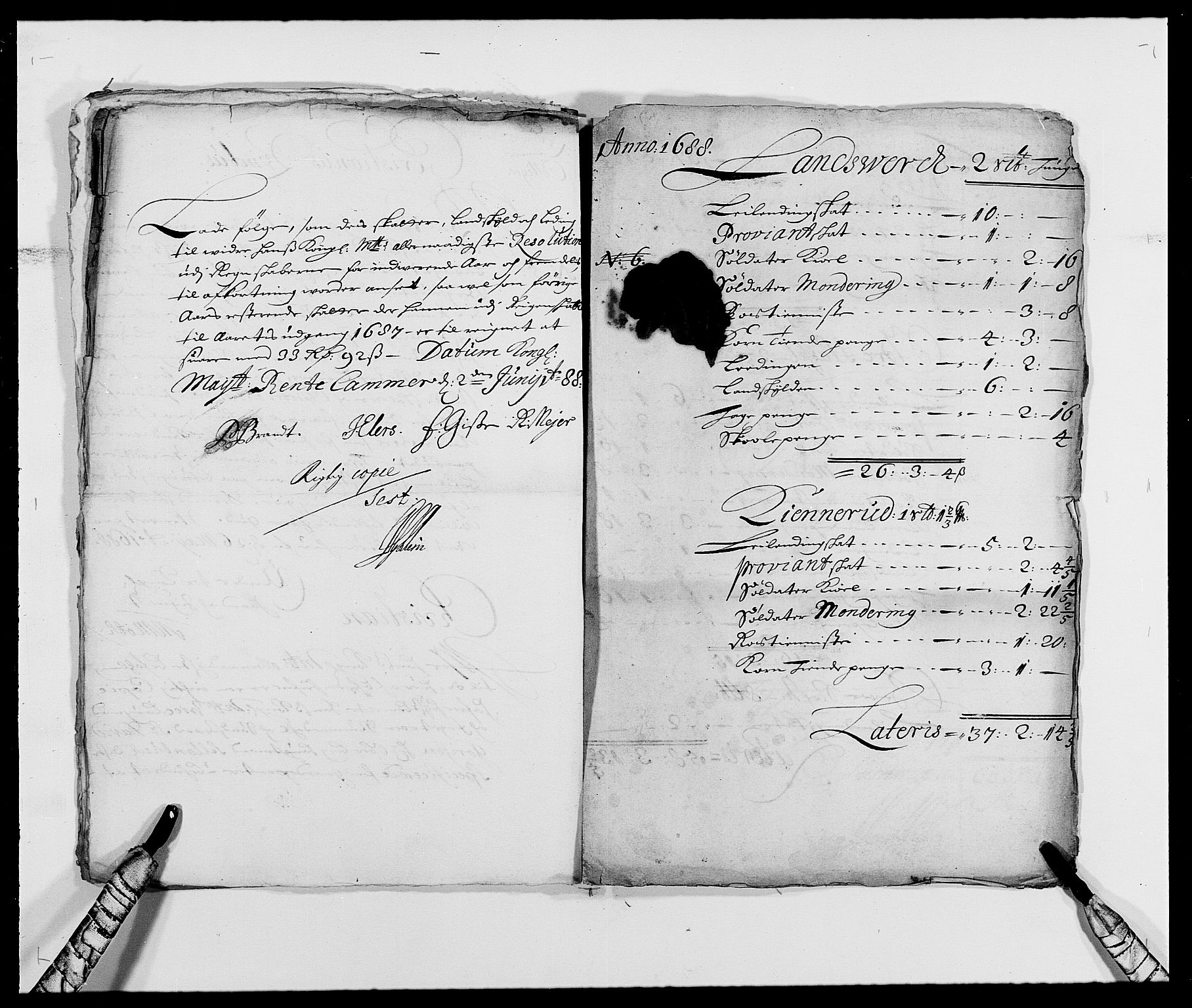 Rentekammeret inntil 1814, Reviderte regnskaper, Fogderegnskap, AV/RA-EA-4092/R24/L1574: Fogderegnskap Numedal og Sandsvær, 1688-1691, p. 17