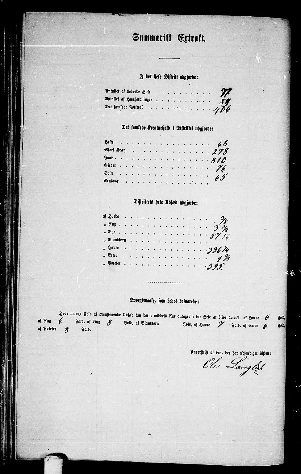 RA, 1865 census for Sparbu, 1865, p. 121