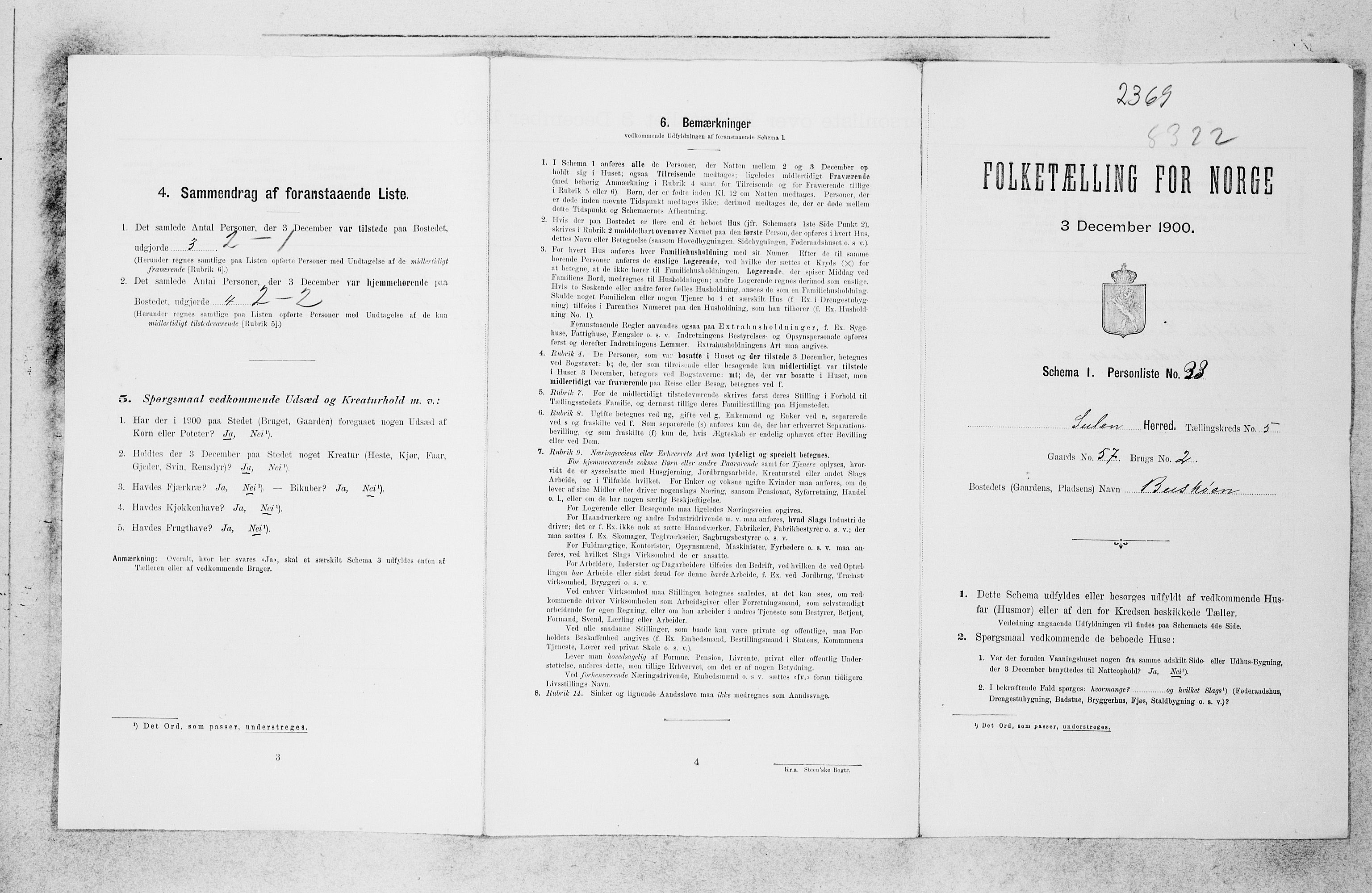 SAB, 1900 census for Solund, 1900, p. 36