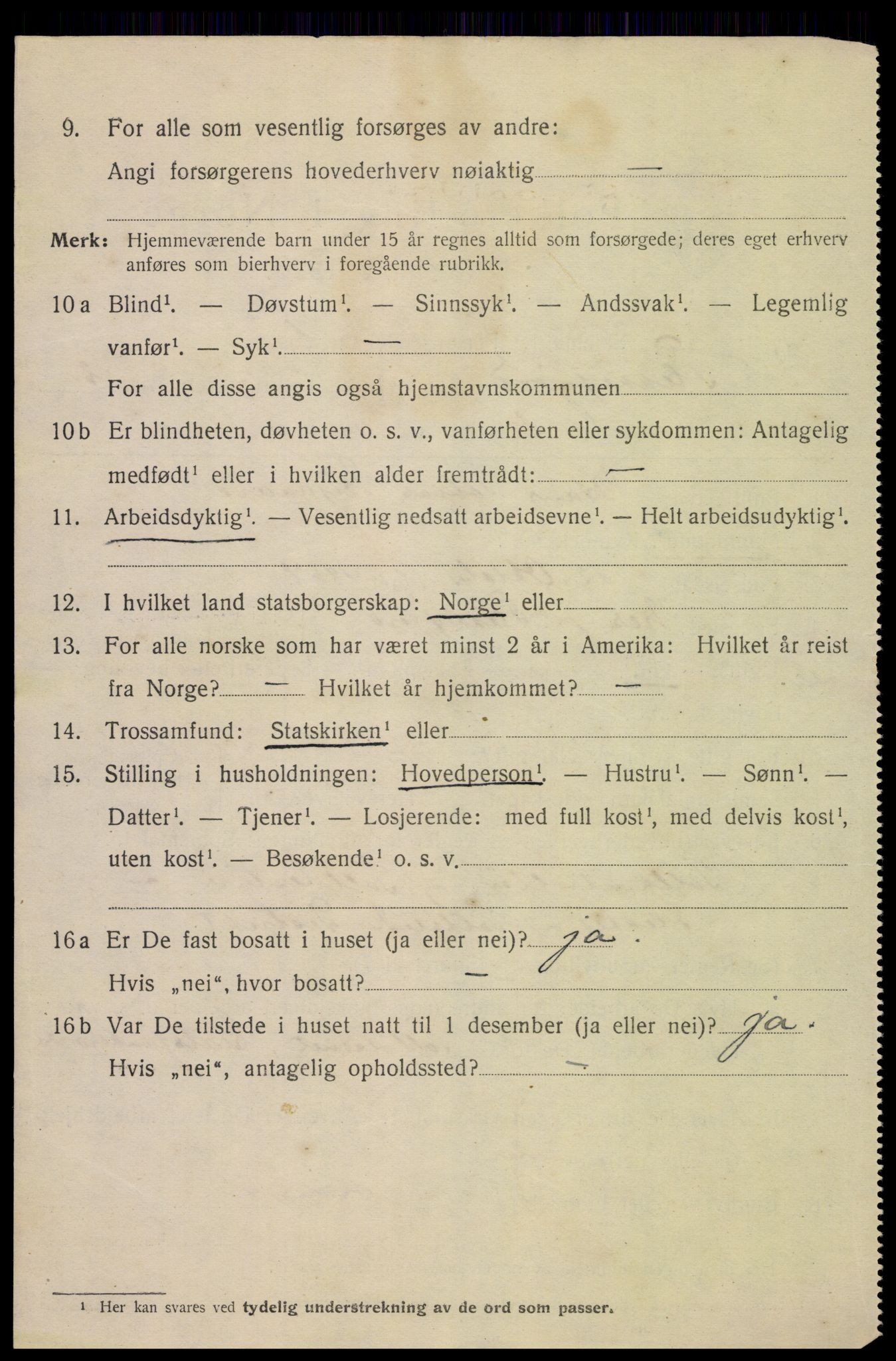 SAK, 1920 census for Flekkefjord, 1920, p. 2493