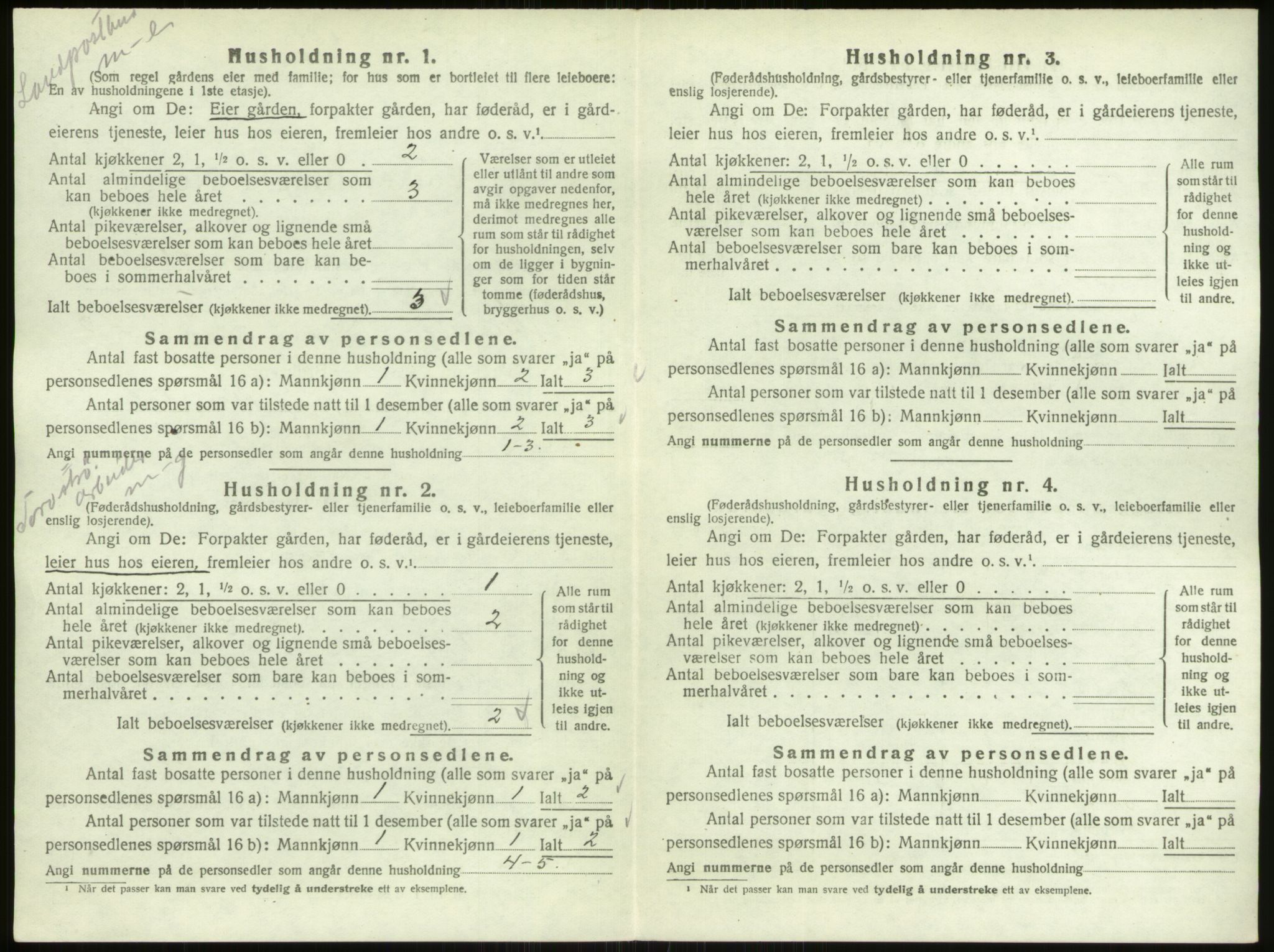 SAO, 1920 census for Varteig, 1920, p. 275