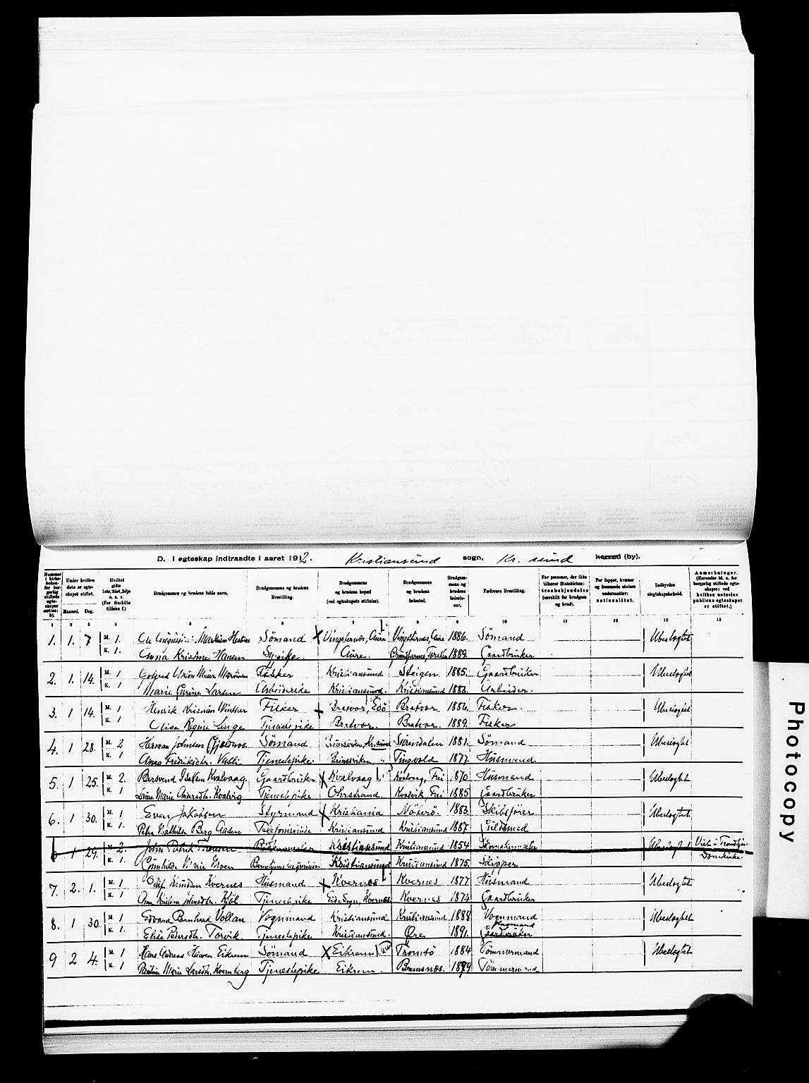 Ministerialprotokoller, klokkerbøker og fødselsregistre - Møre og Romsdal, AV/SAT-A-1454/572/L0859: Parish register (official) no. 572D03, 1903-1916