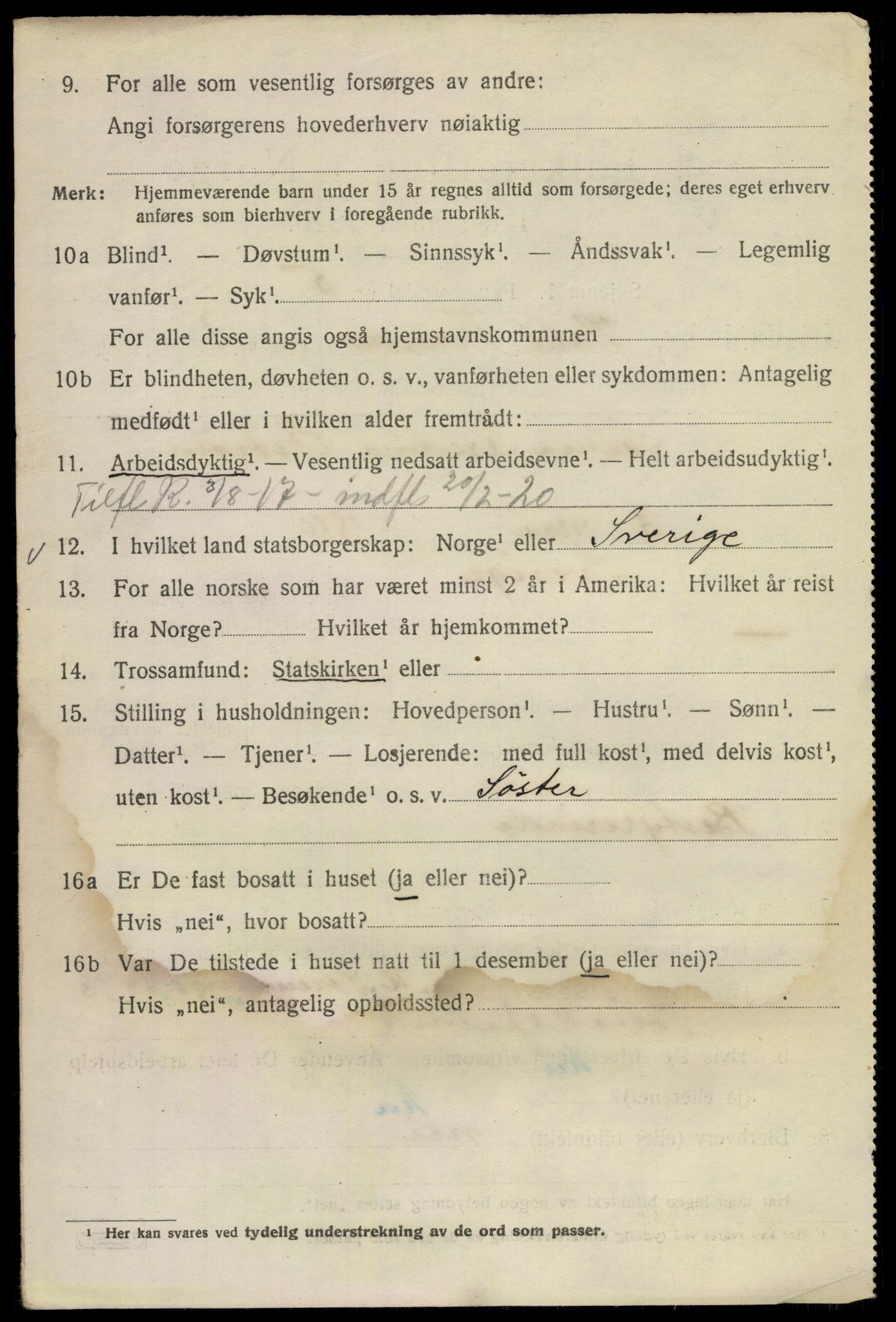 SAO, 1920 census for Kristiania, 1920, p. 644722