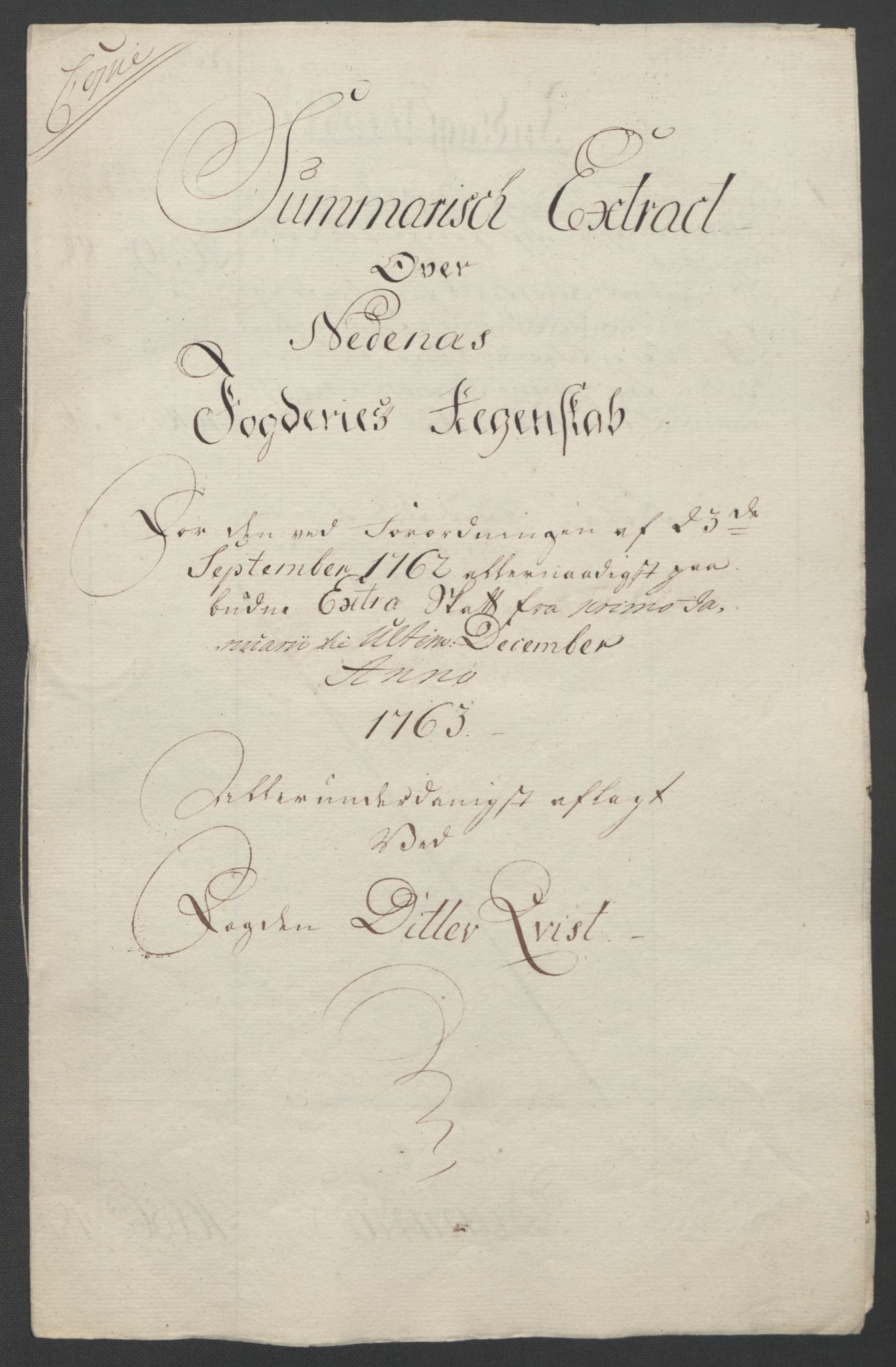 Rentekammeret inntil 1814, Reviderte regnskaper, Fogderegnskap, AV/RA-EA-4092/R39/L2424: Ekstraskatten Nedenes, 1762-1767, p. 28