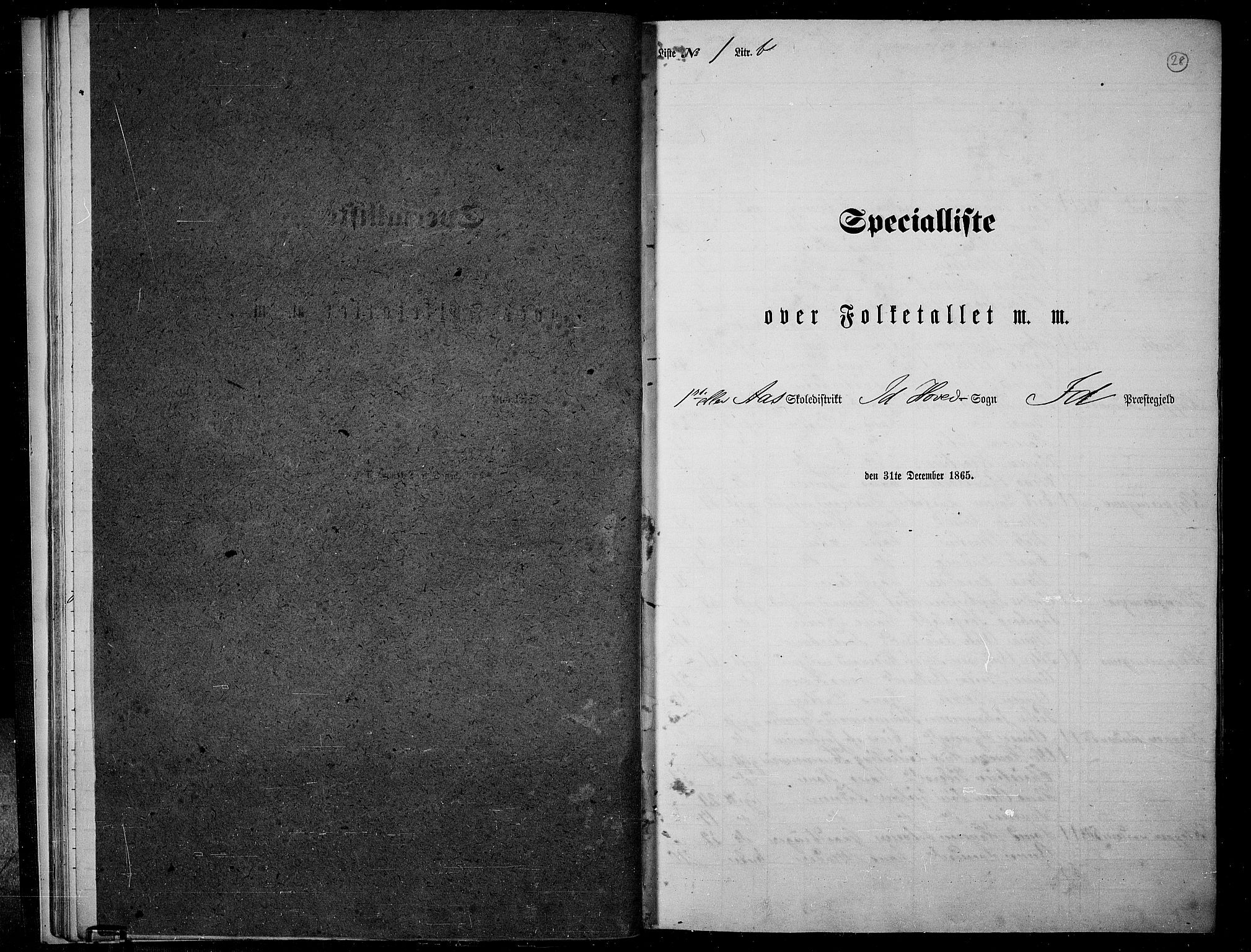 RA, 1865 census for Idd, 1865, p. 26