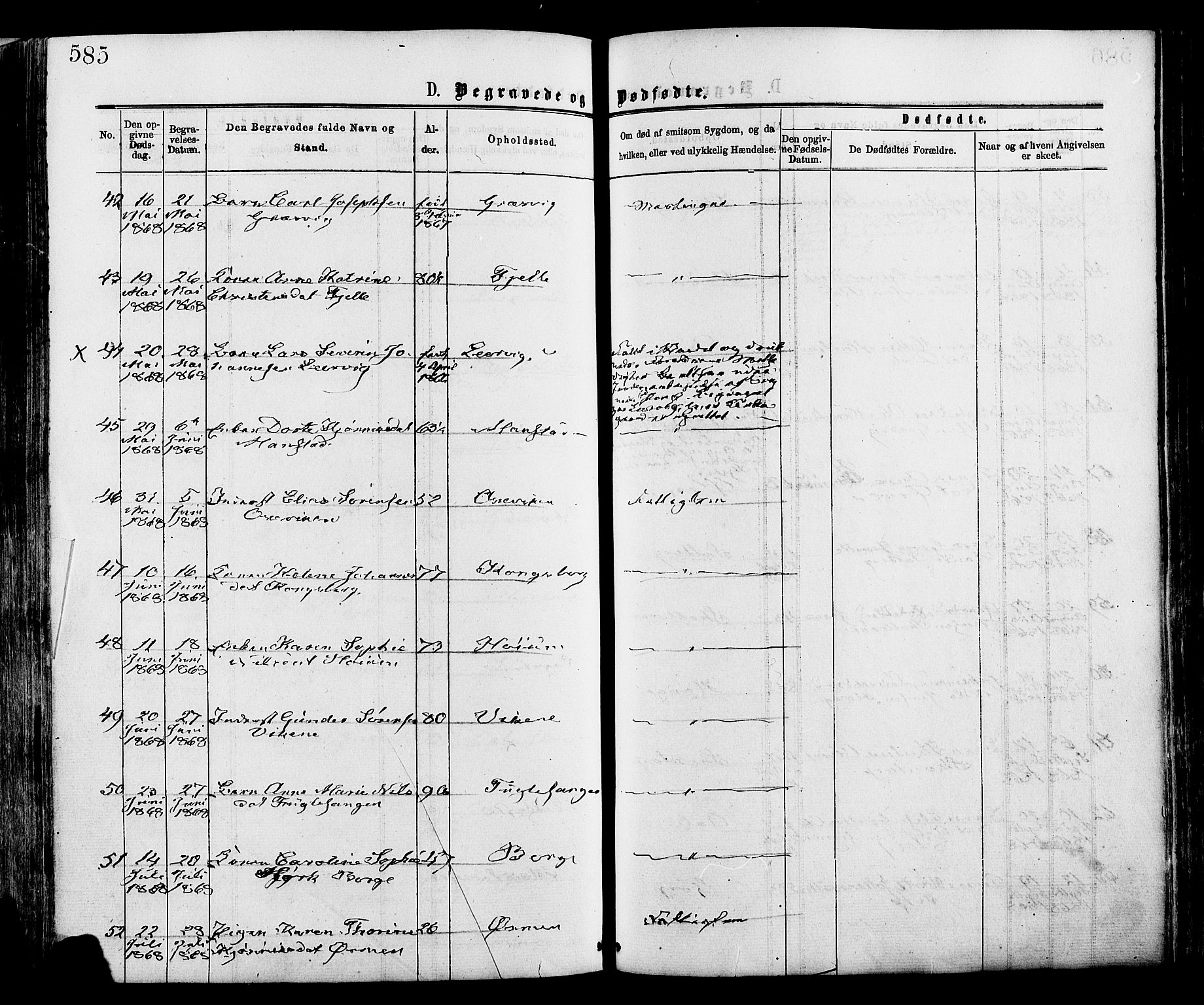 Onsøy prestekontor Kirkebøker, AV/SAO-A-10914/F/Fa/L0004: Parish register (official) no. I 4, 1861-1877, p. 585