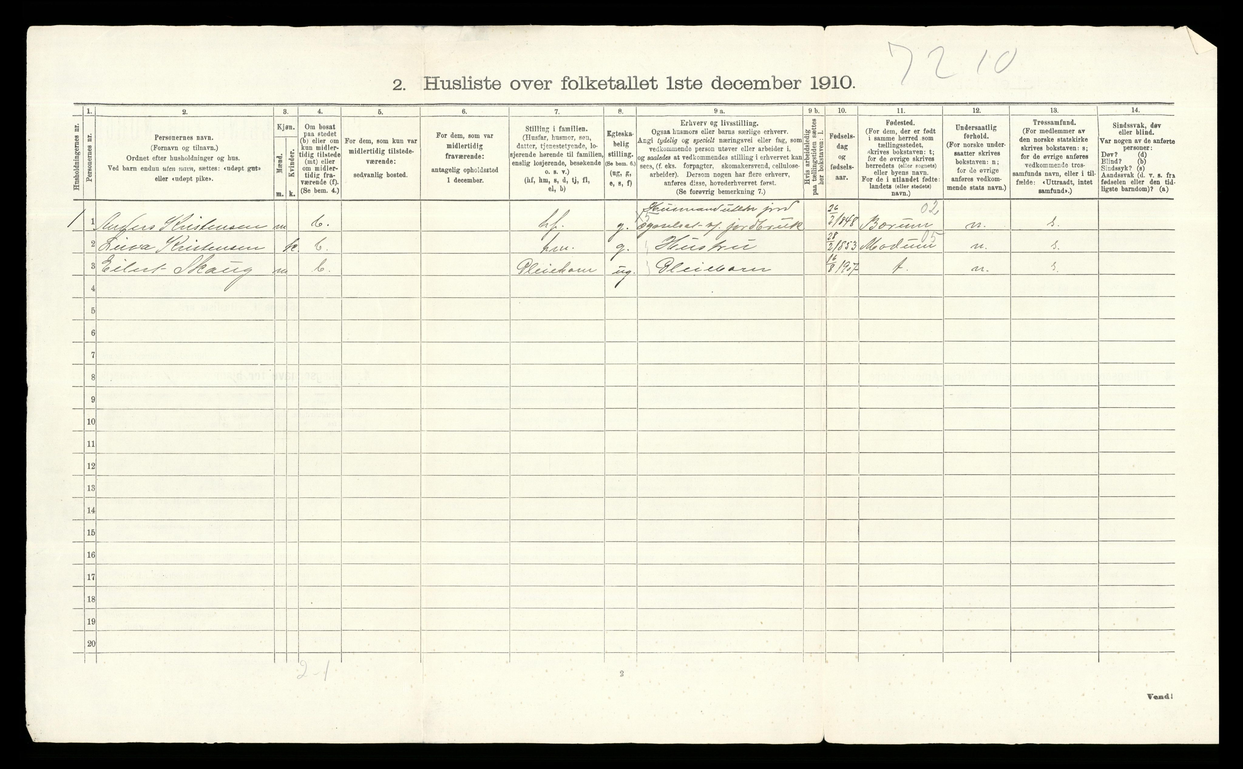 RA, 1910 census for Aker, 1910, p. 5946