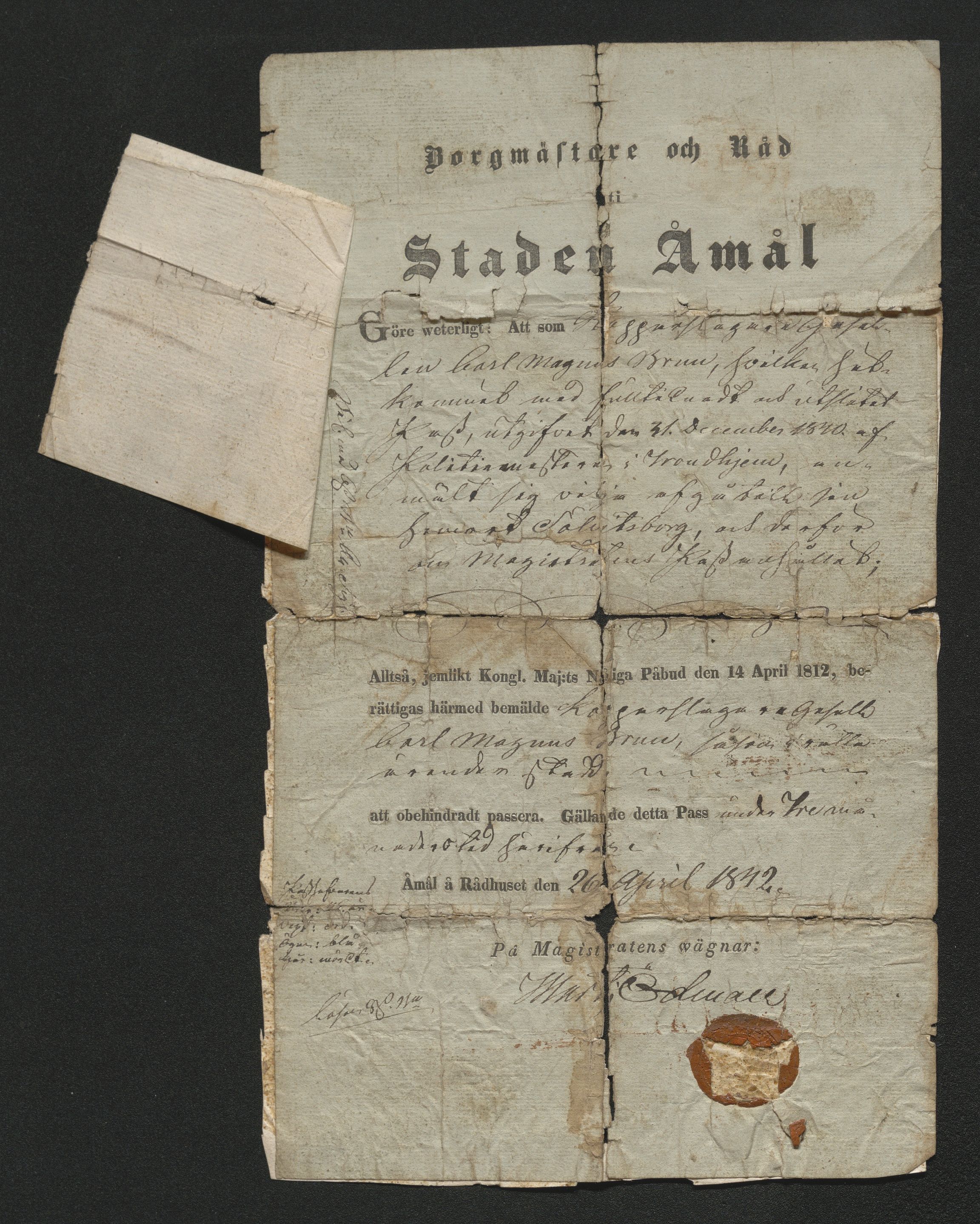 Drammen politikammer, AV/SAKO-A-623/I/Ia/Iab/L0007: Innleverte pass, 1843-1844, p. 162