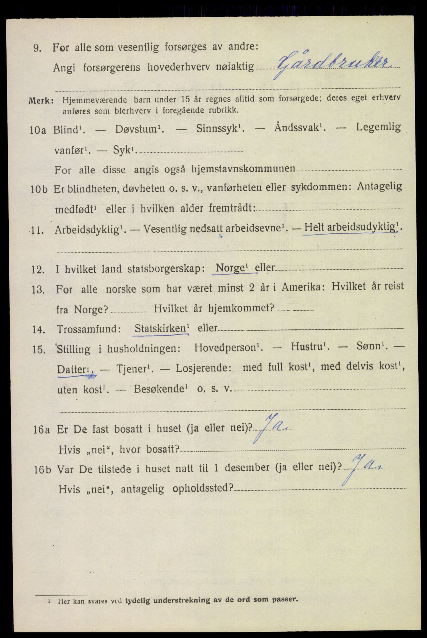 SAH, 1920 census for Sør-Odal, 1920, p. 9266