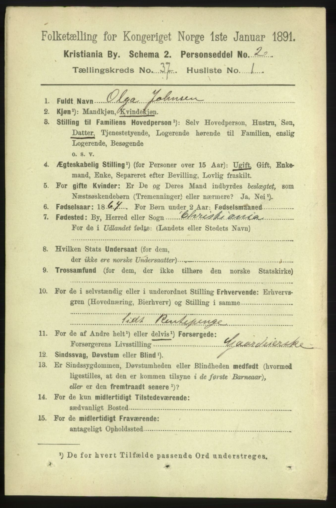 RA, 1891 census for 0301 Kristiania, 1891, p. 20434