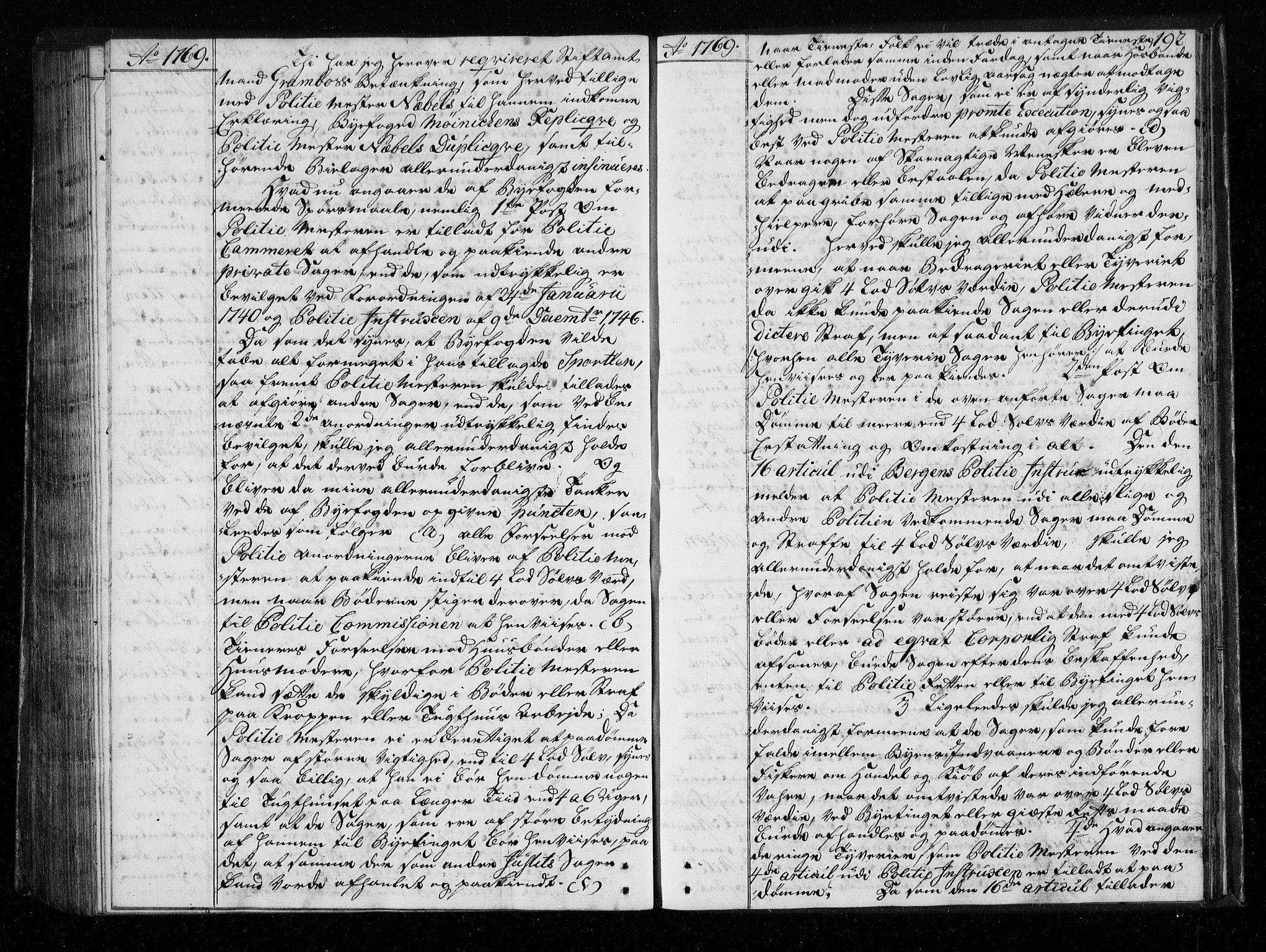 Stattholderembetet 1572-1771, AV/RA-EA-2870/Bf/L0007: Stattholderprotokoll (allmenn kopibok), 1768-1769, p. 191b-192a