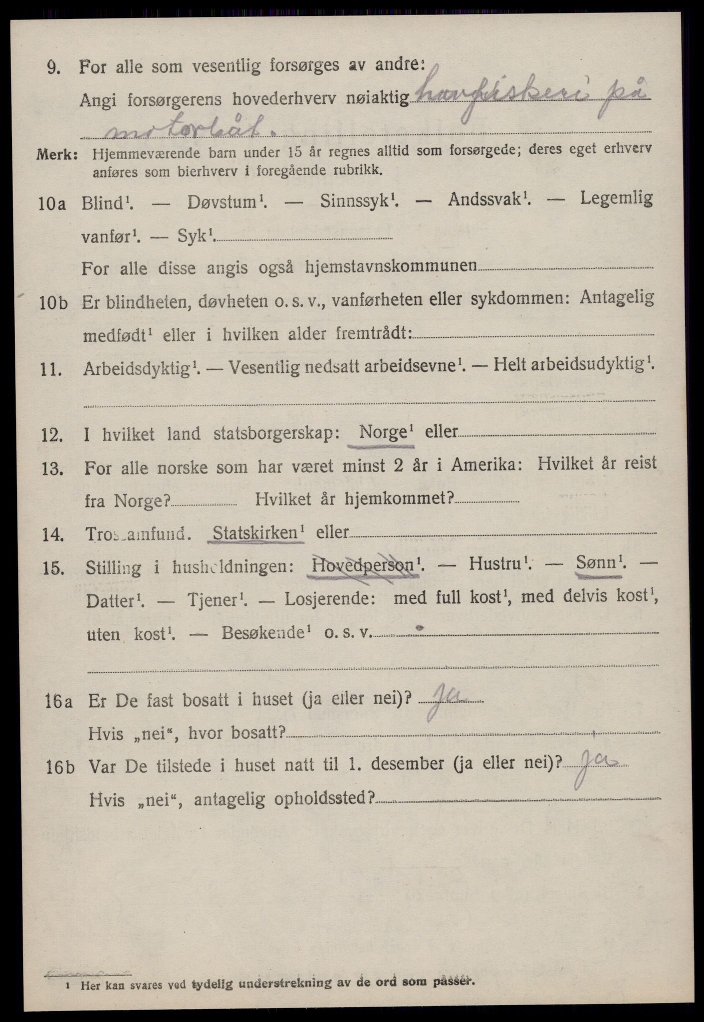 SAT, 1920 census for Aukra, 1920, p. 3194