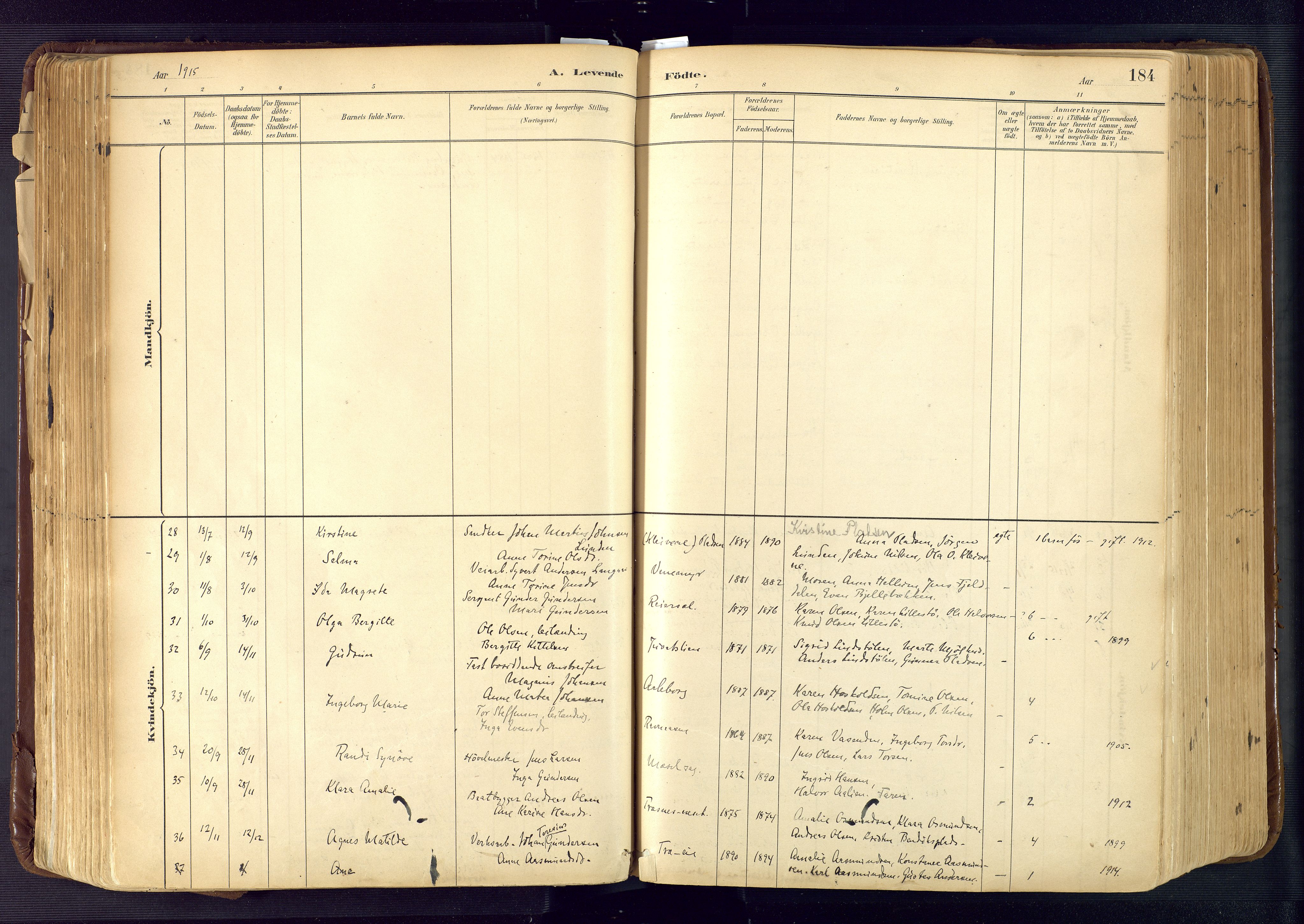 Froland sokneprestkontor, SAK/1111-0013/F/Fa/L0005: Parish register (official) no. A 5, 1882-1921, p. 184