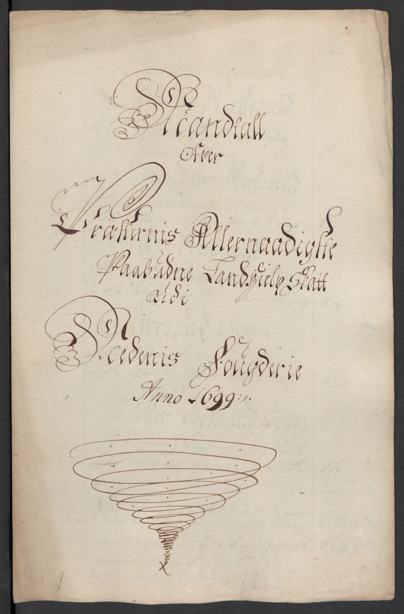 Rentekammeret inntil 1814, Reviderte regnskaper, Fogderegnskap, AV/RA-EA-4092/R39/L2314: Fogderegnskap Nedenes, 1698-1699, p. 279