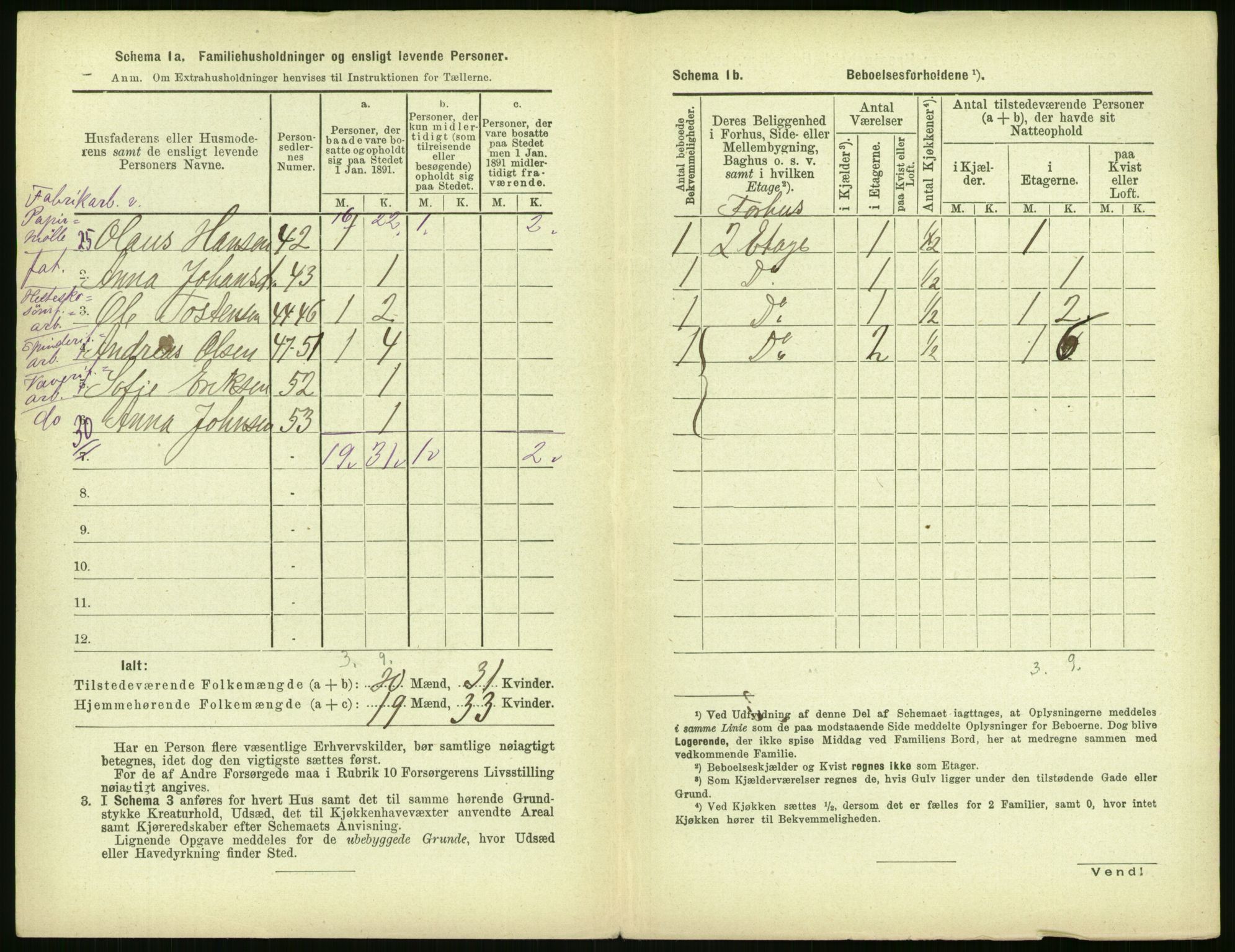 RA, 1891 census for 0301 Kristiania, 1891, p. 160286