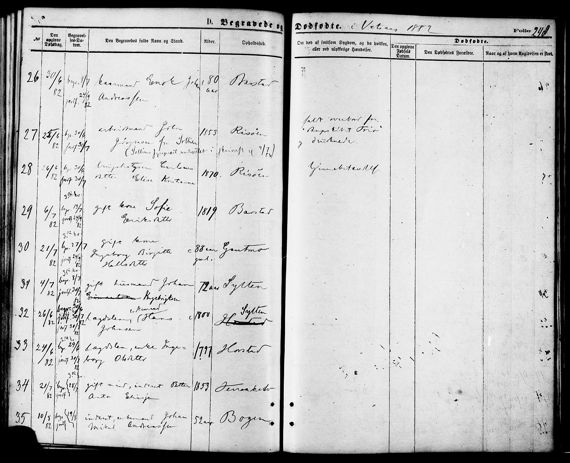 Ministerialprotokoller, klokkerbøker og fødselsregistre - Nordland, AV/SAT-A-1459/810/L0148: Parish register (official) no. 810A09 /1, 1874-1884, p. 248