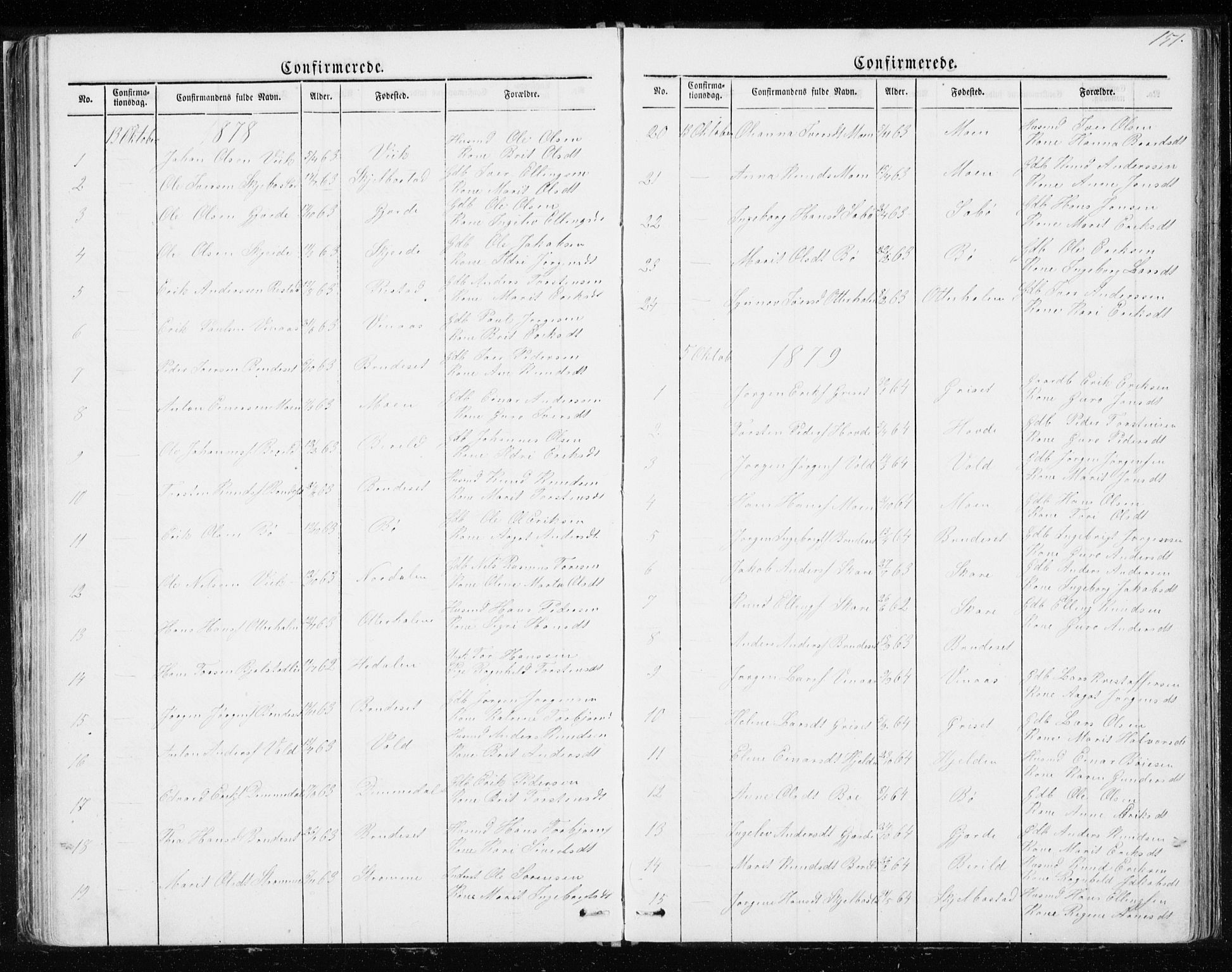 Ministerialprotokoller, klokkerbøker og fødselsregistre - Møre og Romsdal, AV/SAT-A-1454/543/L0564: Parish register (copy) no. 543C02, 1867-1915, p. 151