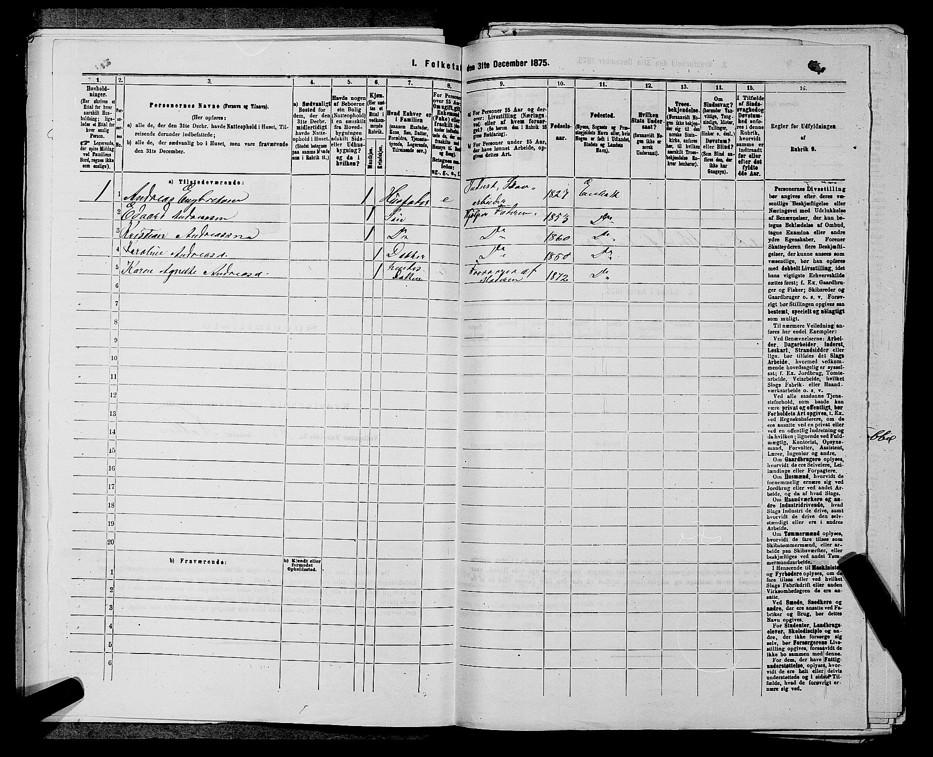 RA, 1875 census for 0229P Enebakk, 1875, p. 1096