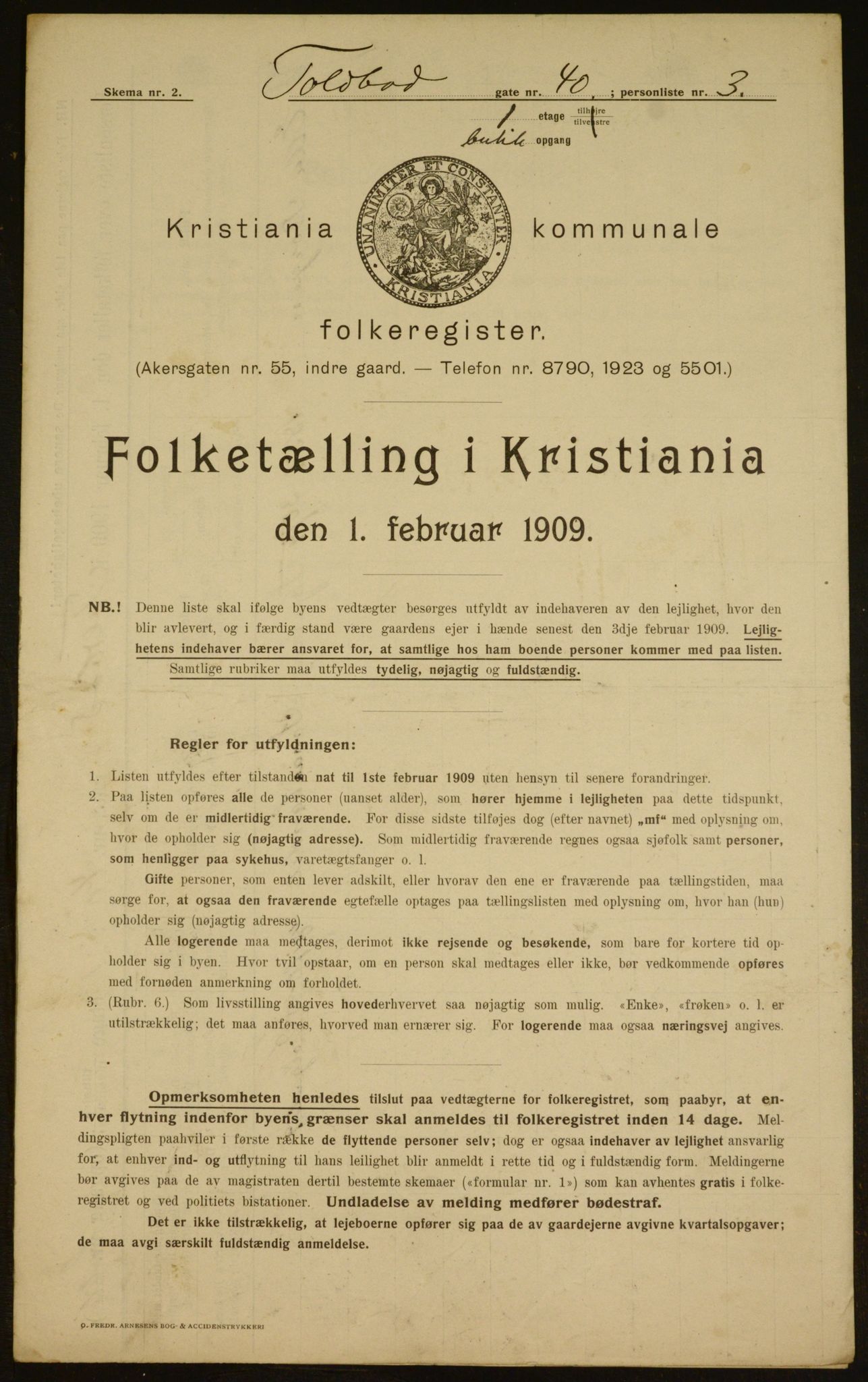 OBA, Municipal Census 1909 for Kristiania, 1909, p. 102827