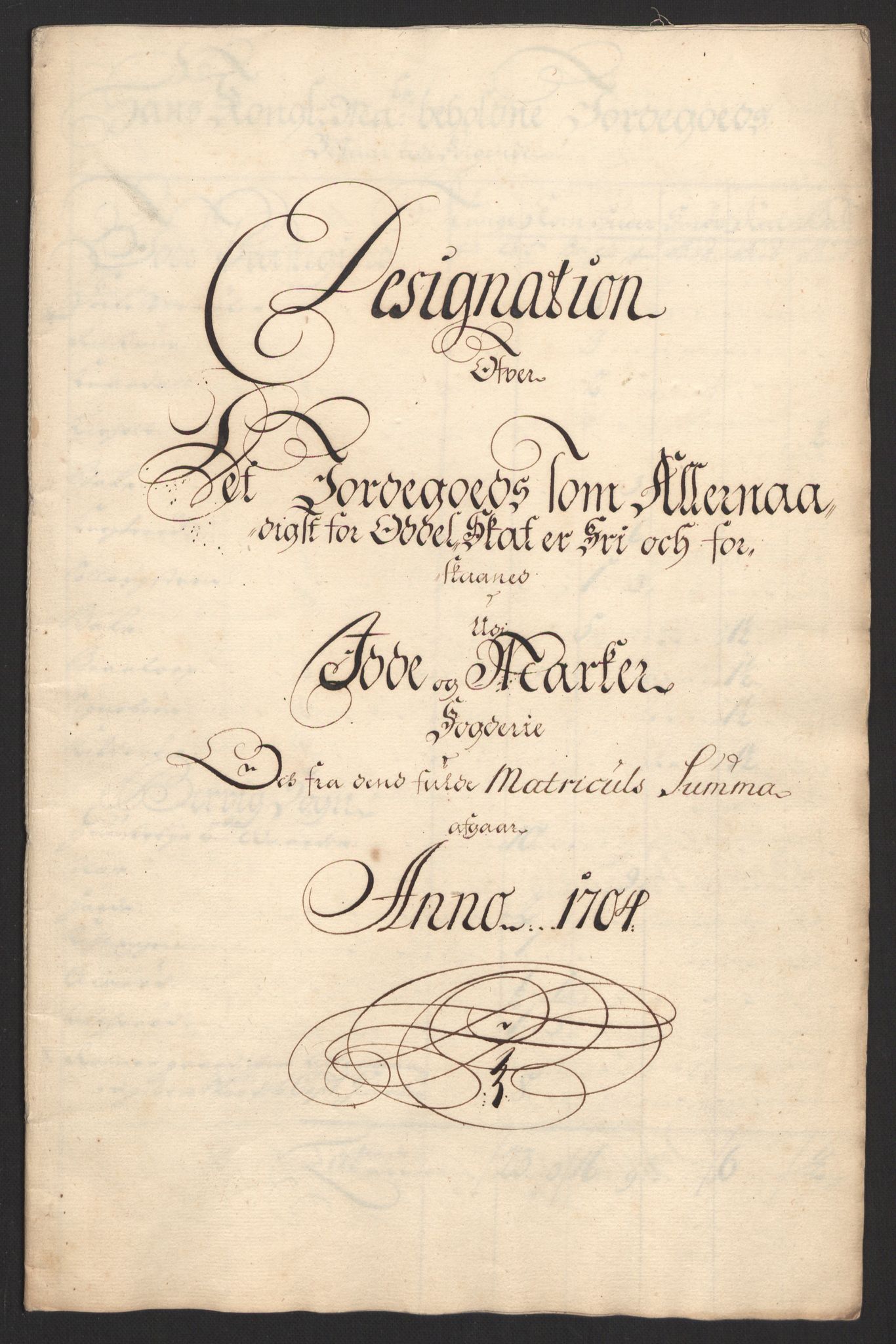 Rentekammeret inntil 1814, Reviderte regnskaper, Fogderegnskap, RA/EA-4092/R01/L0017: Fogderegnskap Idd og Marker, 1704-1706, p. 139