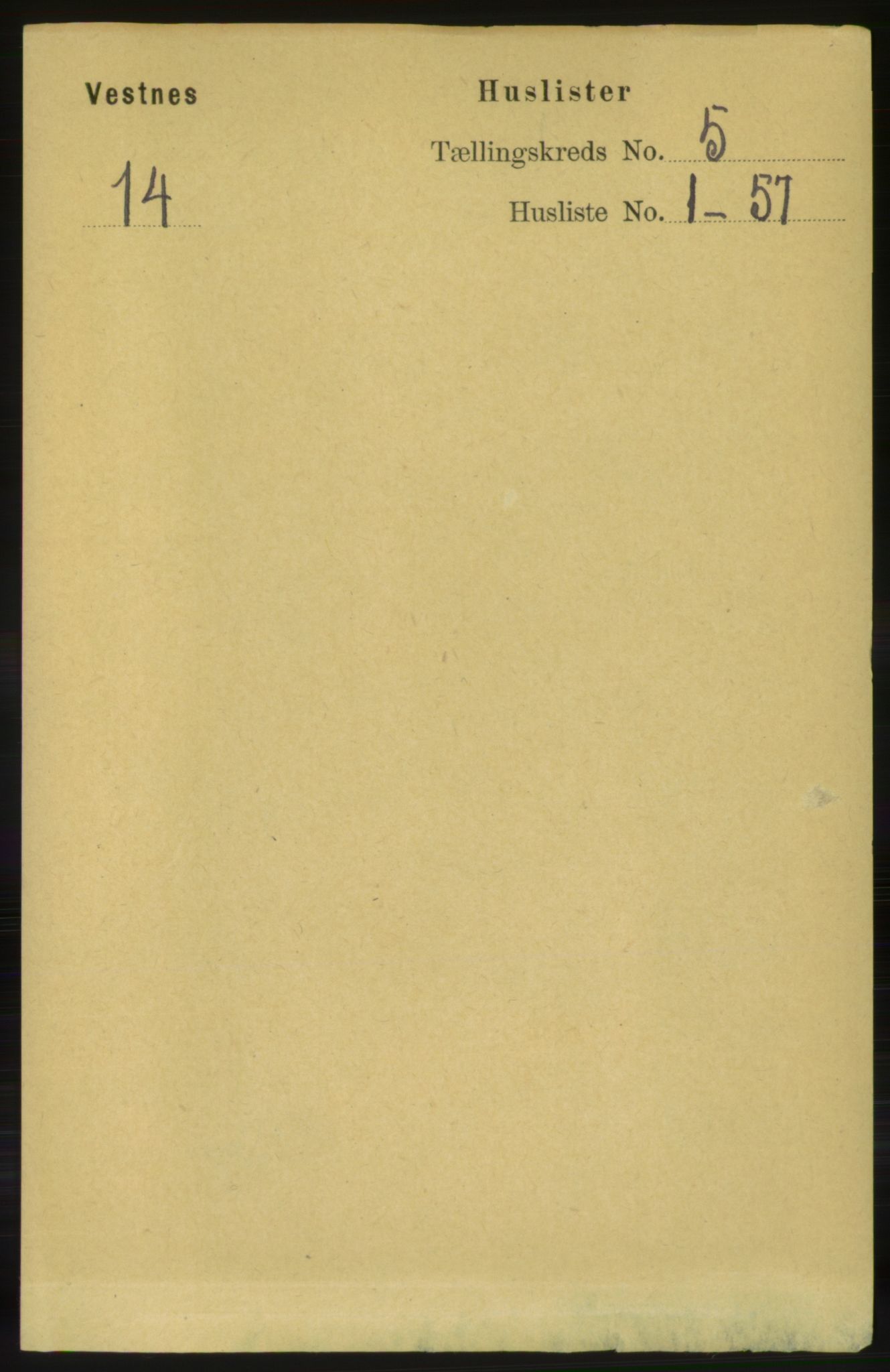 RA, 1891 census for 1535 Vestnes, 1891, p. 1768
