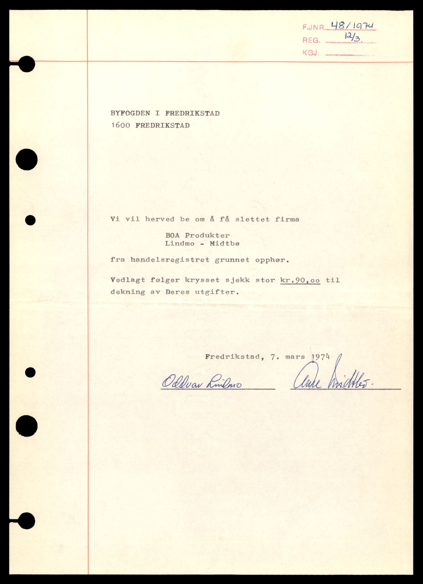 Fredrikstad tingrett, AV/SAT-A-10473/K/Kb/Kba/L0004: Enkeltmannsforetak, aksjeselskap og andelslag, Bo-Bro, 1944-1990, p. 3