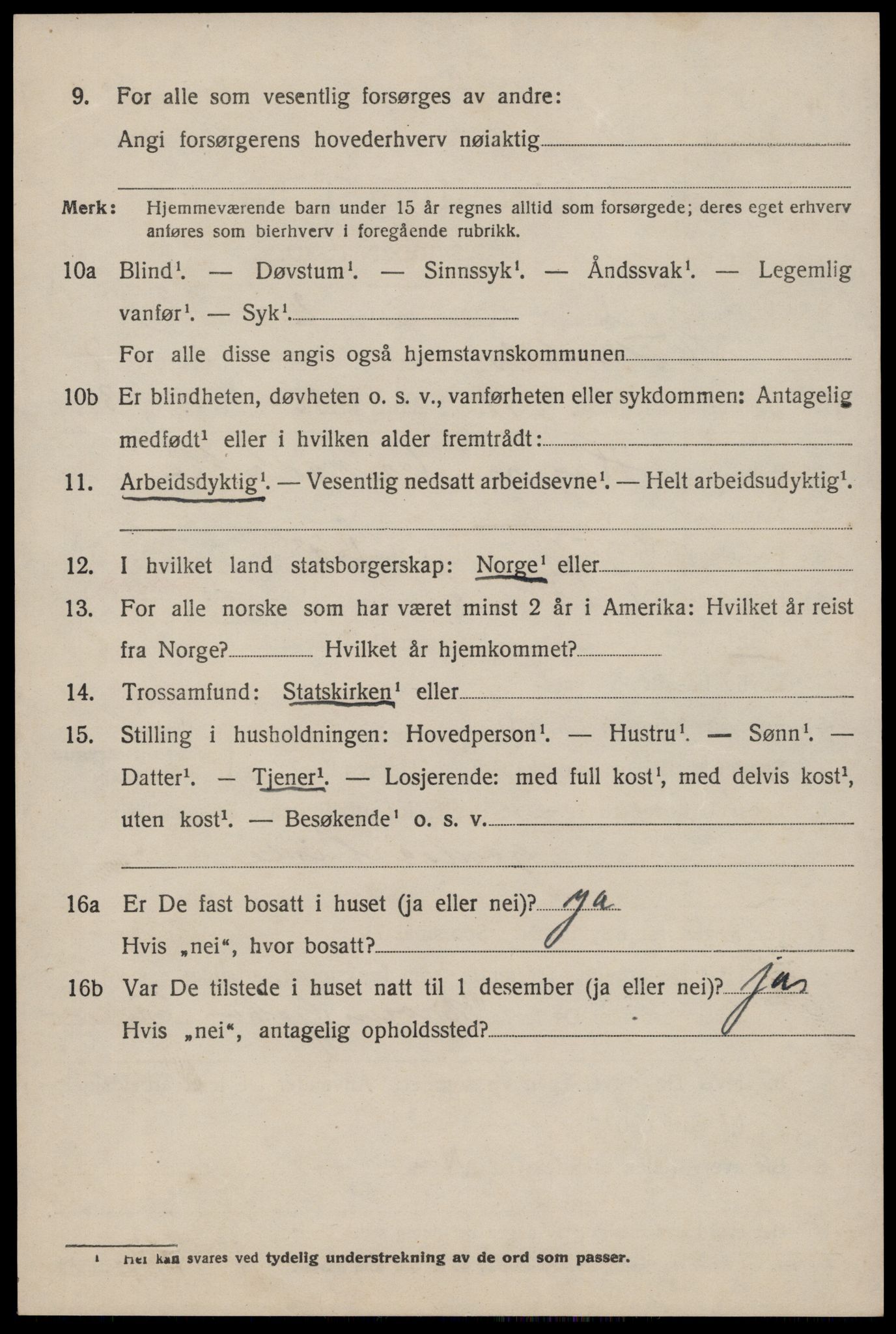 SAST, 1920 census for Vikedal, 1920, p. 2734