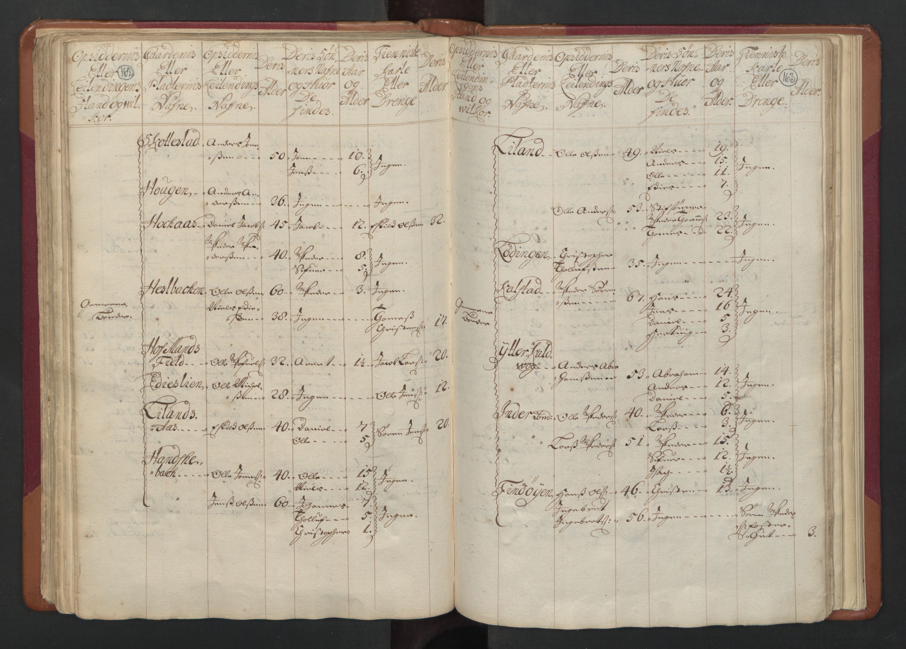 RA, Census (manntall) 1701, no. 17: Salten fogderi, 1701, p. 162-163