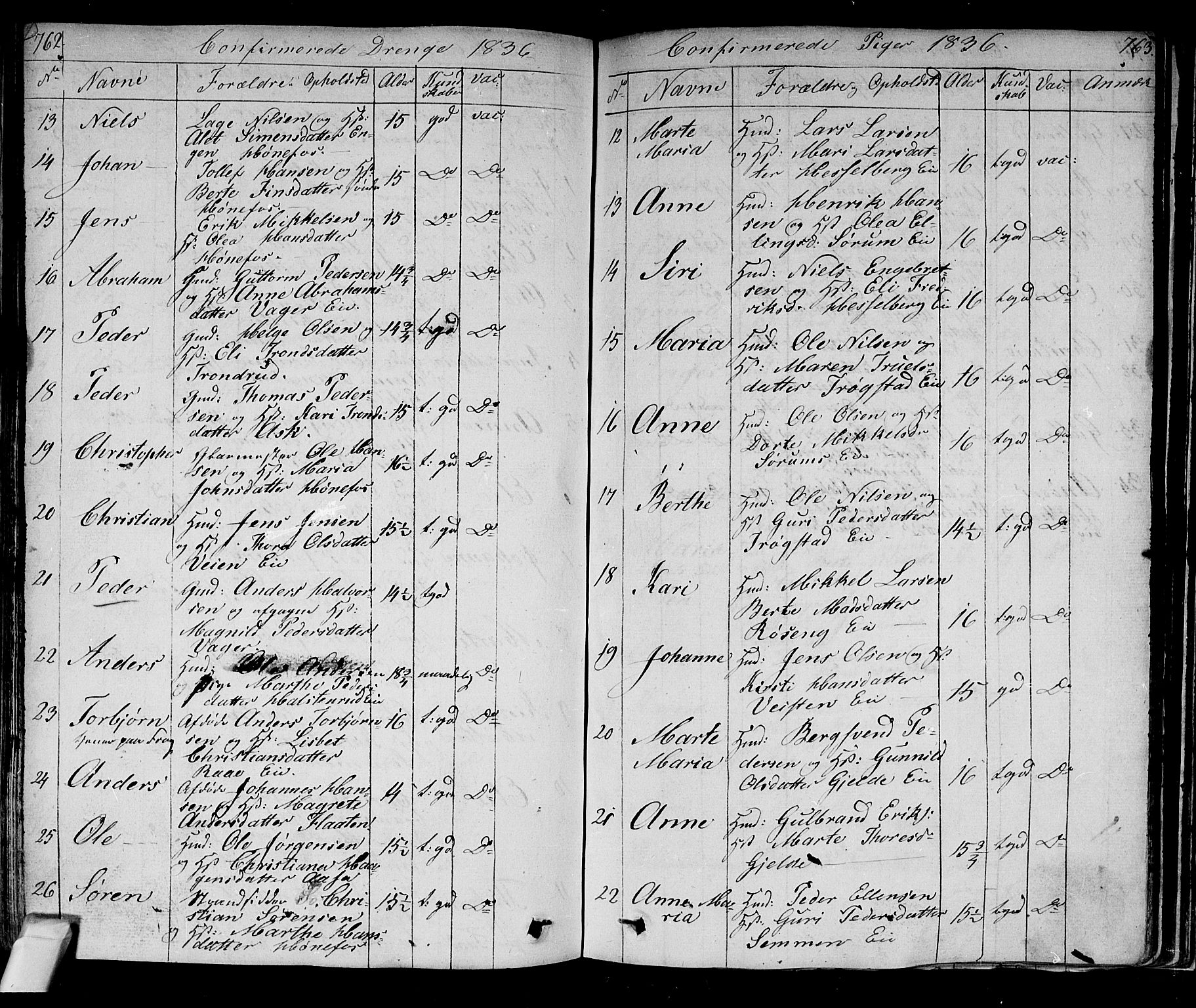 Norderhov kirkebøker, SAKO/A-237/F/Fa/L0009: Parish register (official) no. 9, 1819-1837, p. 762-763